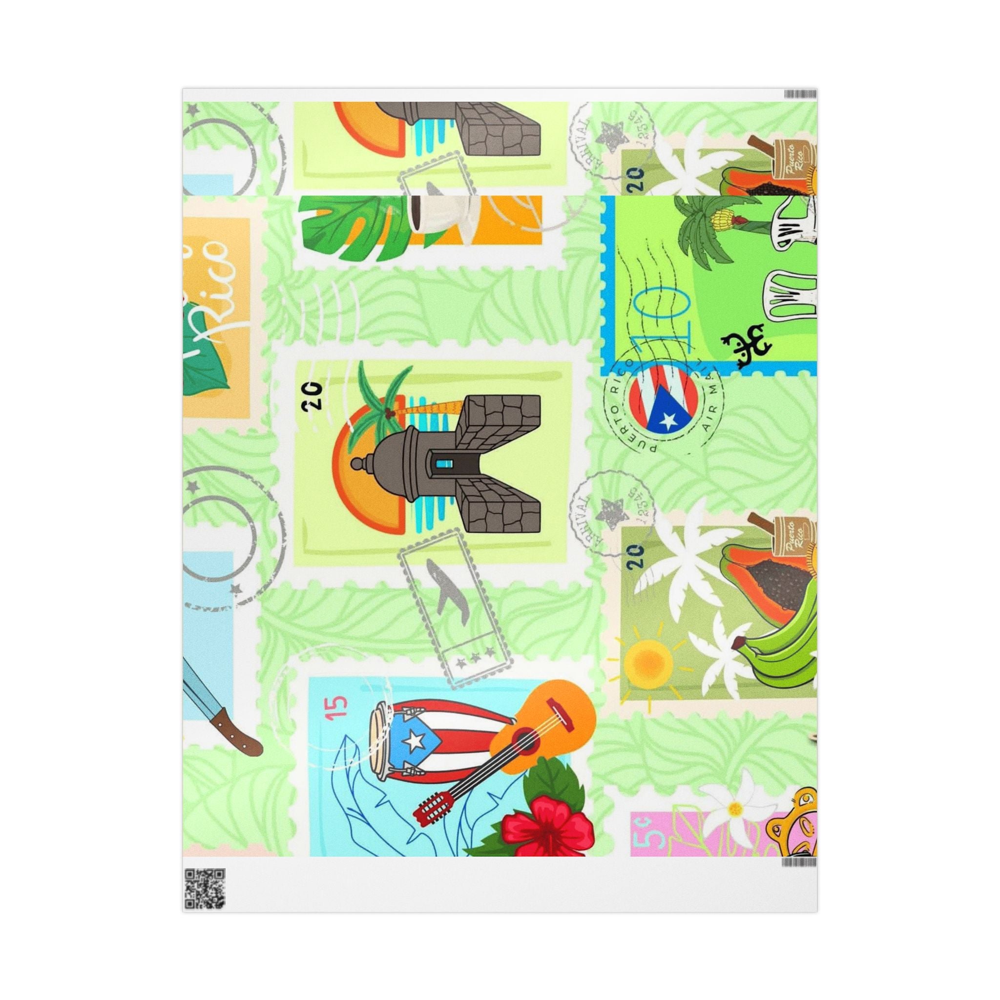 Puerto Rico Wrapping Paper Cultural Gift Wrap | Boricua Heritage Design | Holiday & Celebration Gift Packaging