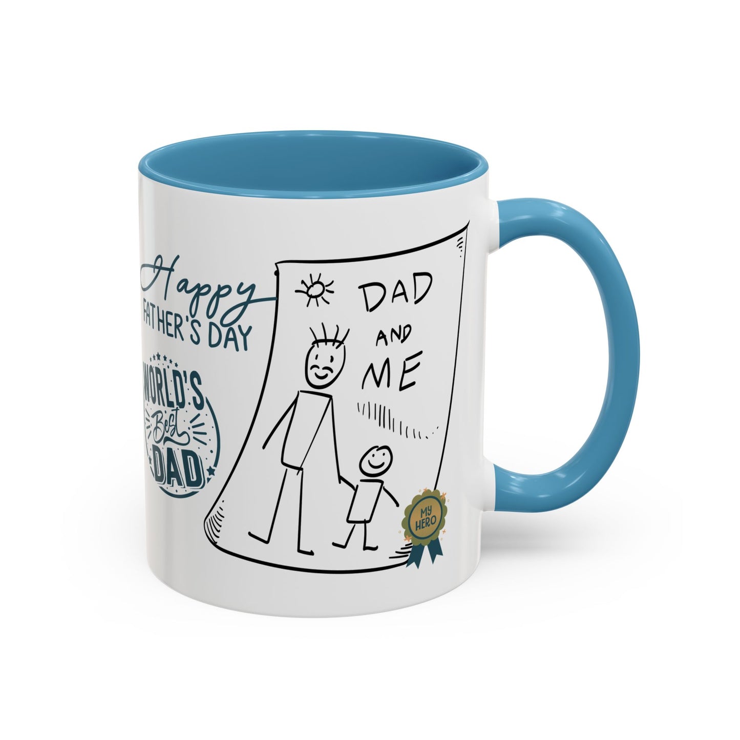Best Dad Mug Masculine Design Mug Sentimental Fathers Gift Accent Coffee Mug (11, 15oz)