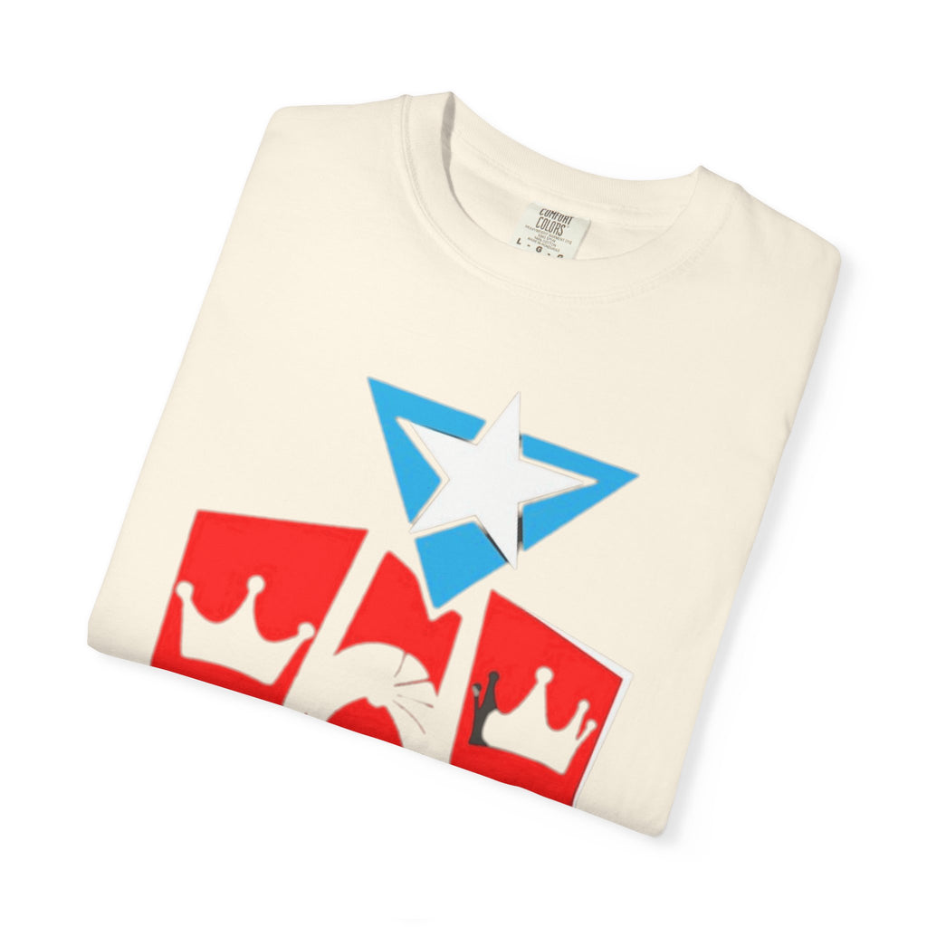 The Three Kings T-Shirt — Puerto Rican Three Kings Graphic Tee (Star & Crown Silhouettes)