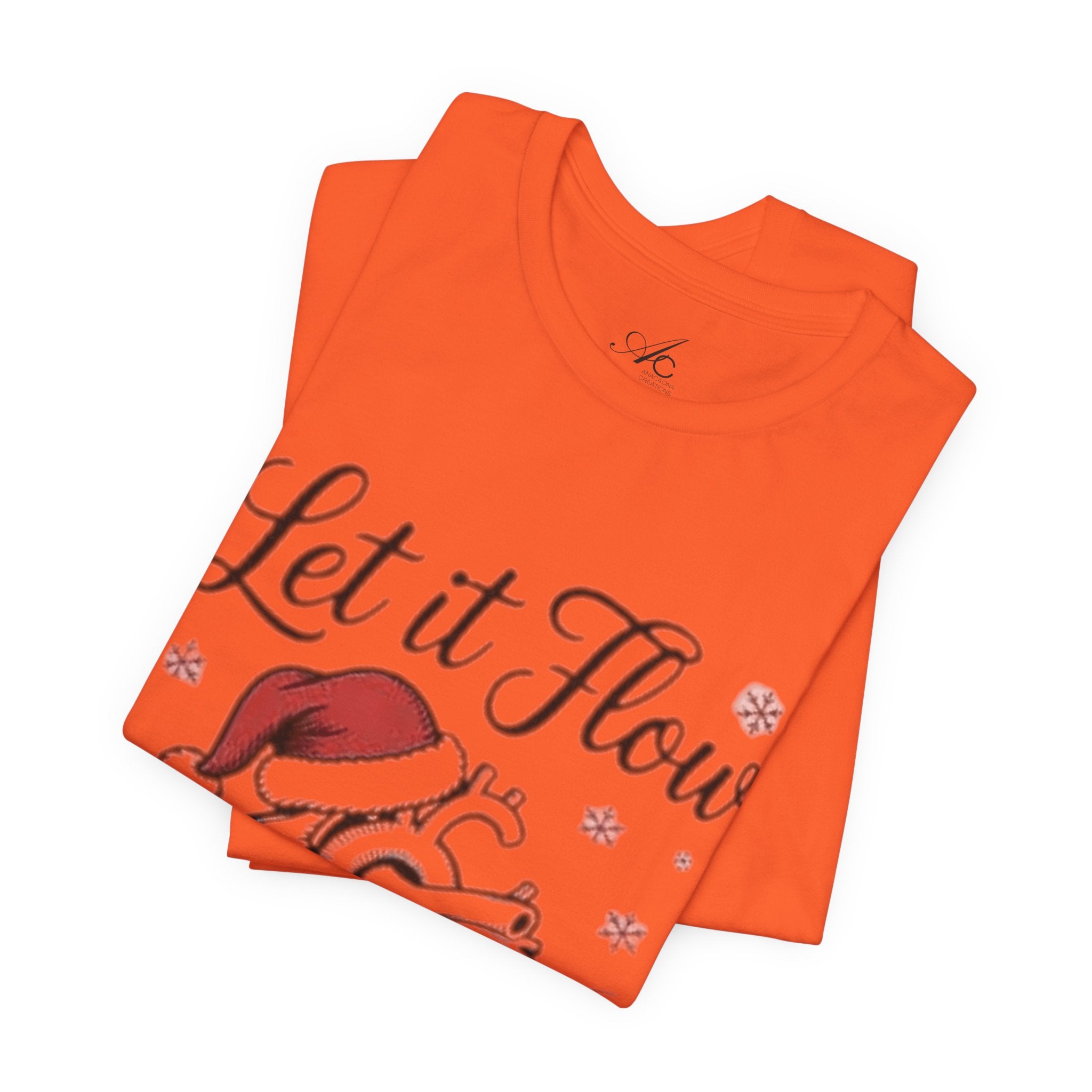 Let It Flow Heart Tee  Christmas Anatomical Heart Shirt