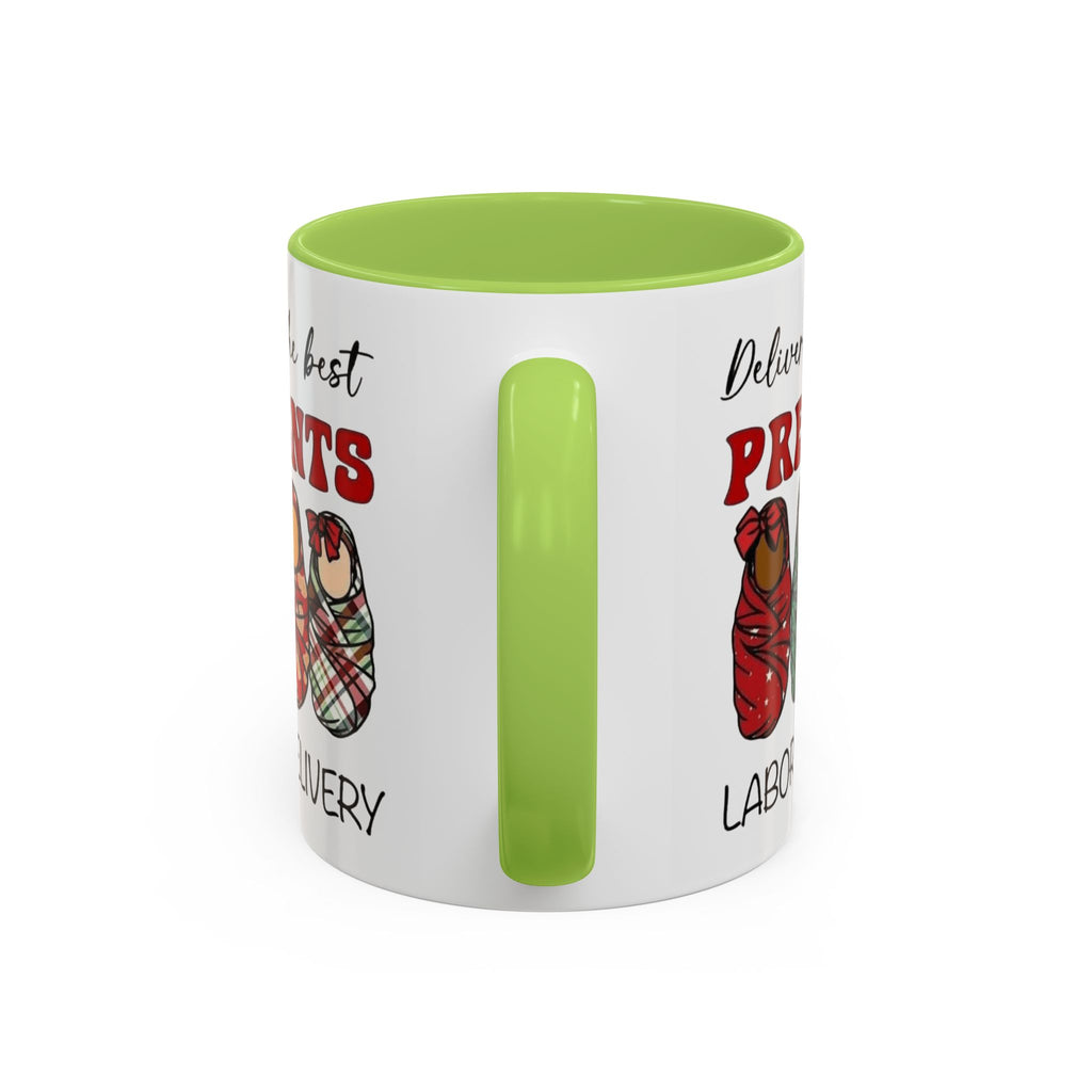 Christmas Presents Delivery Coffee Mug — "Delivering the Best Presents" Accent Mug Medical Christmas Mug,