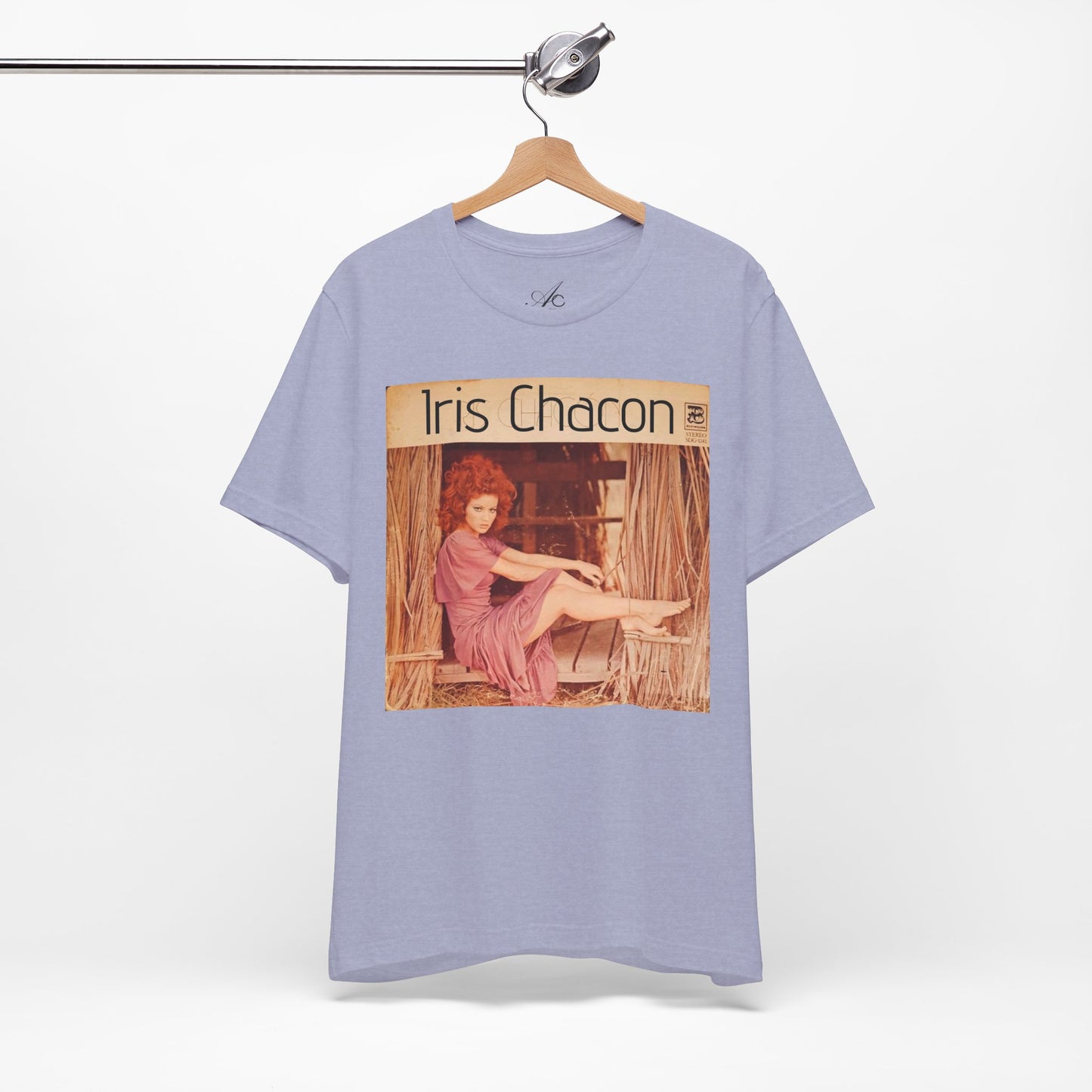 Retro Iris Chacon Unisex Tee, Vintage Music Shirt, Bohemian T-Shirt, Gift for Her, 90s Style Top