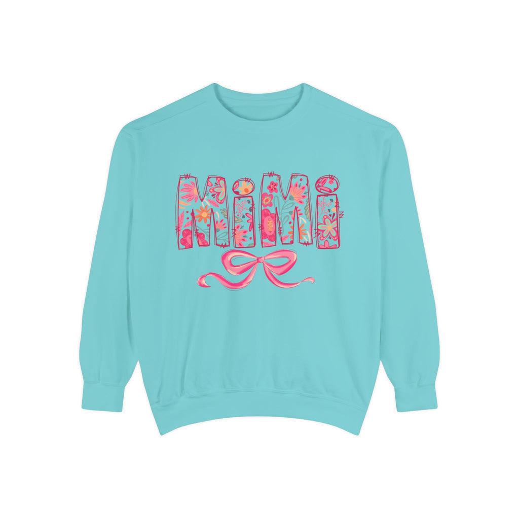 Mama Floral Sweatshirt  Pink Floral 'MAMA' Design with Bow