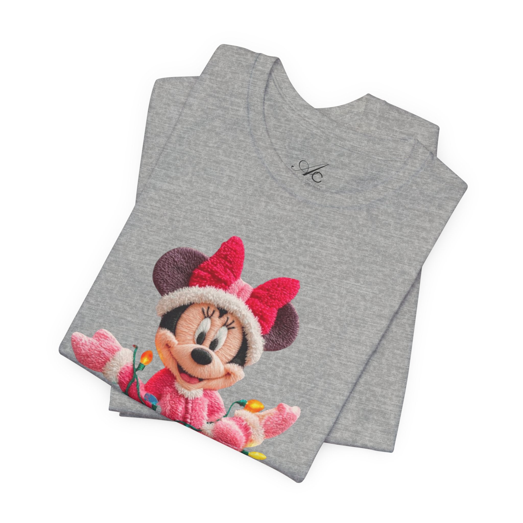 Minnie Mouse Holiday Lights T-Shirt Festive Holiday Designs