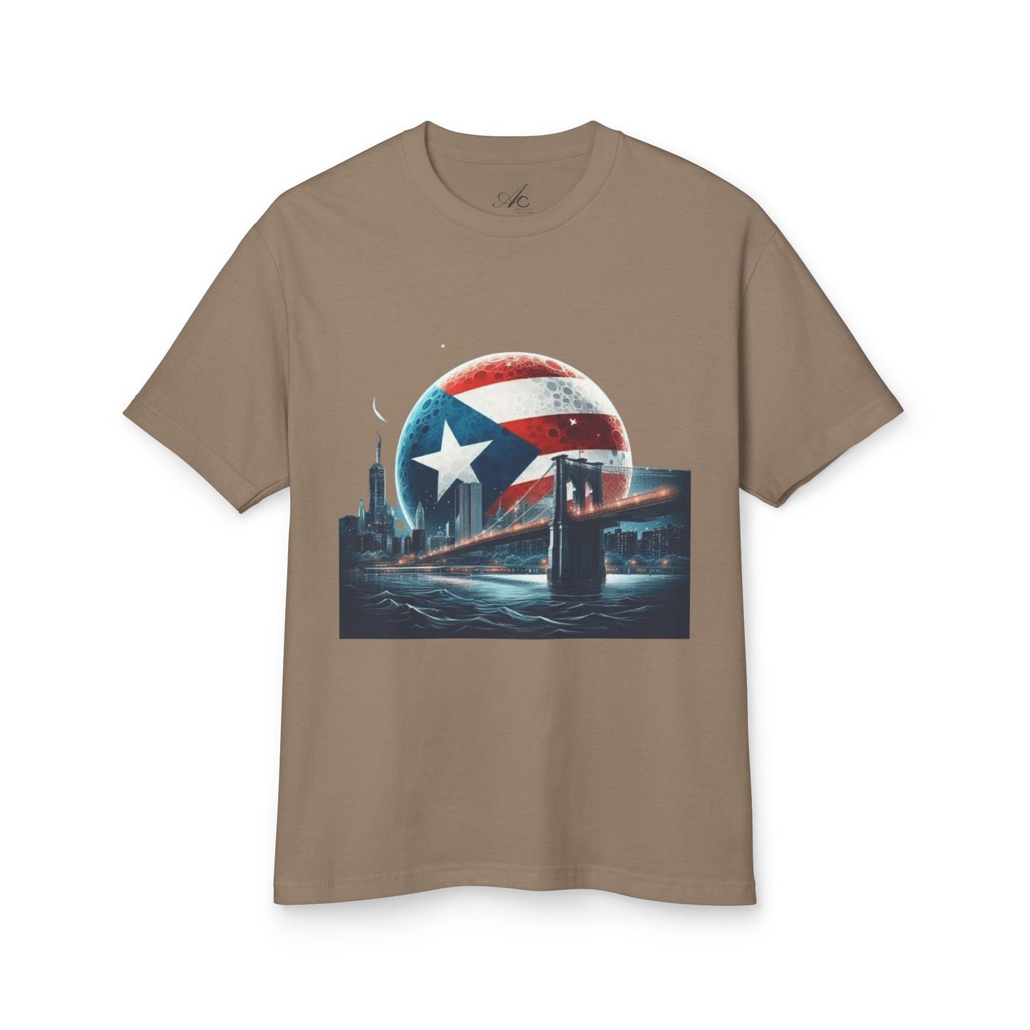Puerto Rican Pride Heavyweight Cotton Tee, Unisex Vintage Shirt, Casual Wear, Gift for Him/Her, Summer Style, Travel Tee
