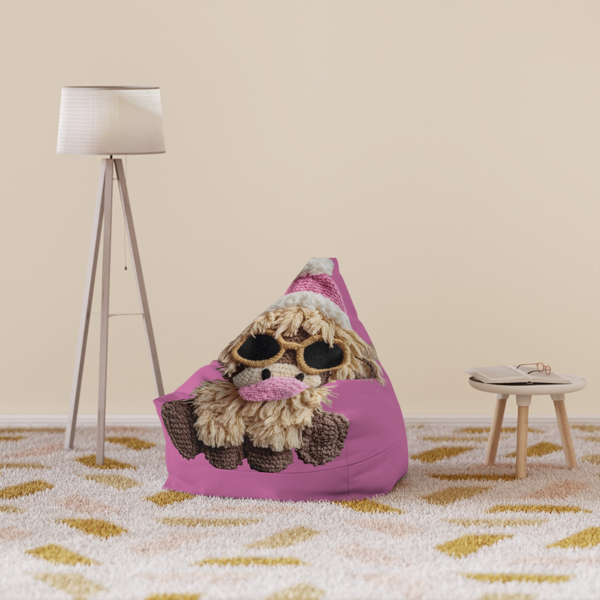 Cute Knitted Sloth Design Kids Bean Bag Chair  Fun  Cozy Gift Design