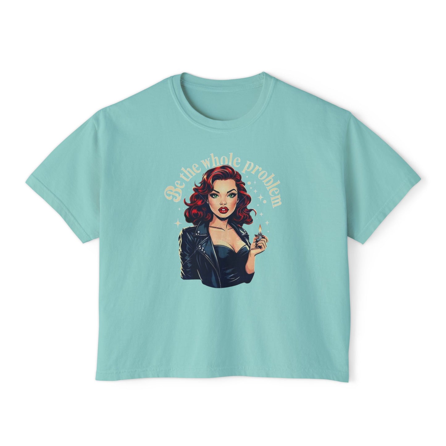 Edgy Vintage Women's Boxy Tee - Retro Graphic Tee, Casual Chic Top, Perfect Gift for Her, Streetwear Style, Iconic Vintage Fashion