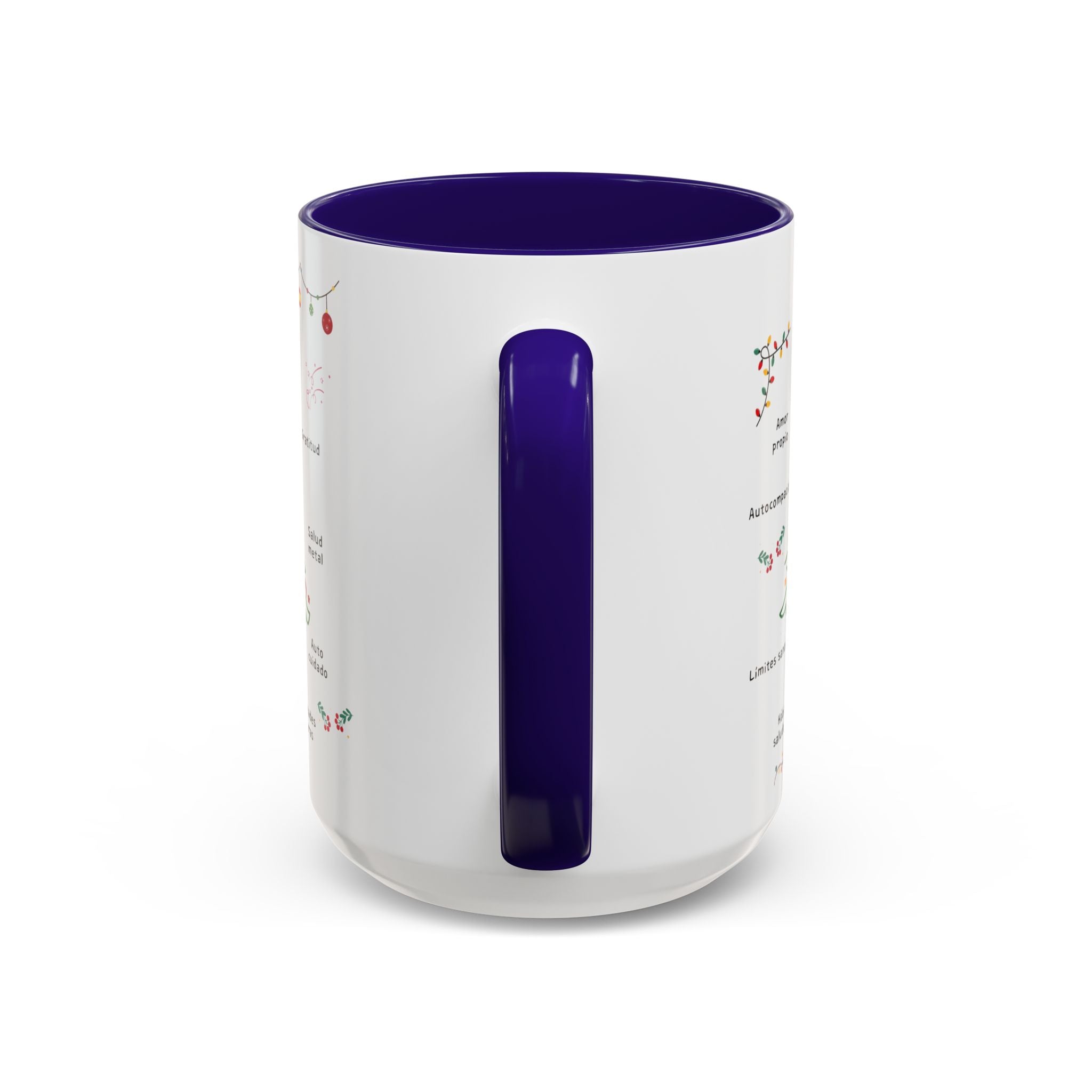 Mug — 'Adorna Tu Vida' Christmas Tree Spanish Holiday Coffee Mug (11oz/15oz)