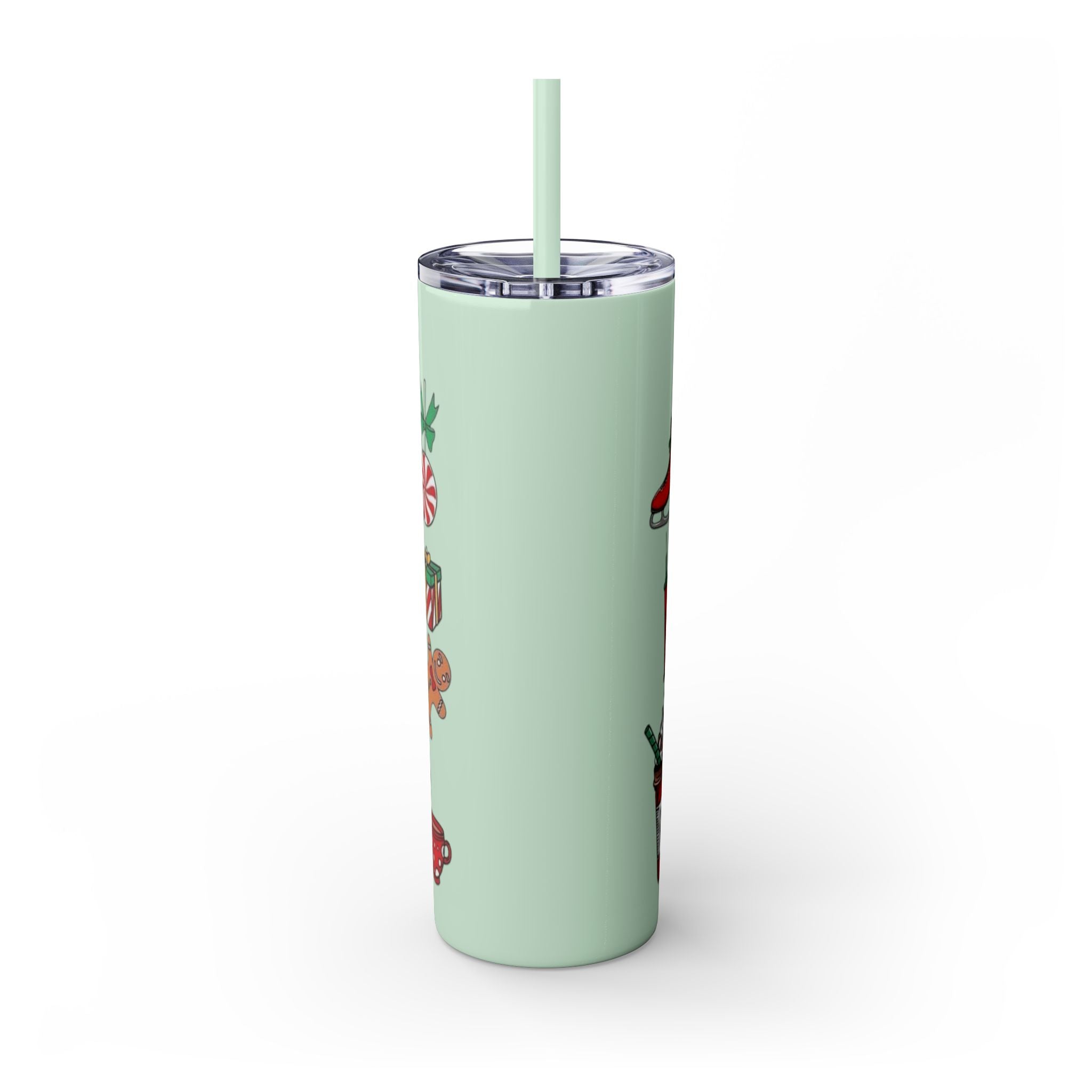 Emergency Department Nurse Christmas Skinny Tumbler - 20oz Holiday Medical Travel Cup with Straw Medical Christmas Mug