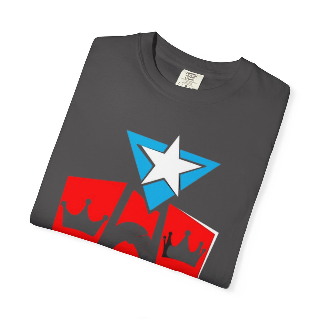 The Three Kings T-Shirt — Puerto Rican Three Kings Graphic Tee (Star & Crown Silhouettes)