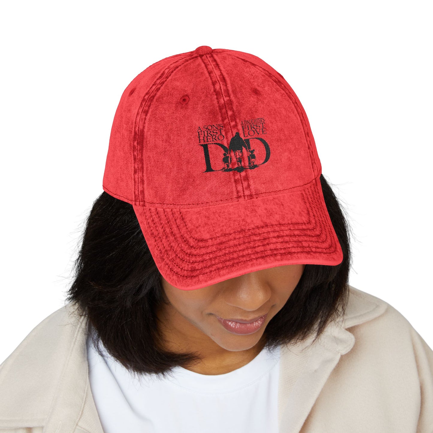 Vintage Dad Cap – Adjustable Unisex Cotton Hat, Classic Gift for Dads & Father Figures, Distressed Look, Everyday Wear