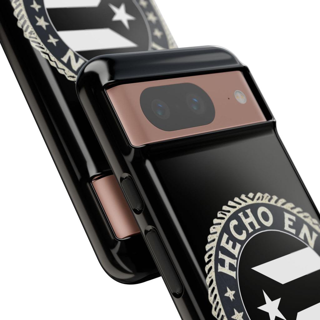 Hecho en Puerto Rico Phone Case  Puerto Rican Flag Emblem Tough Protective Cover