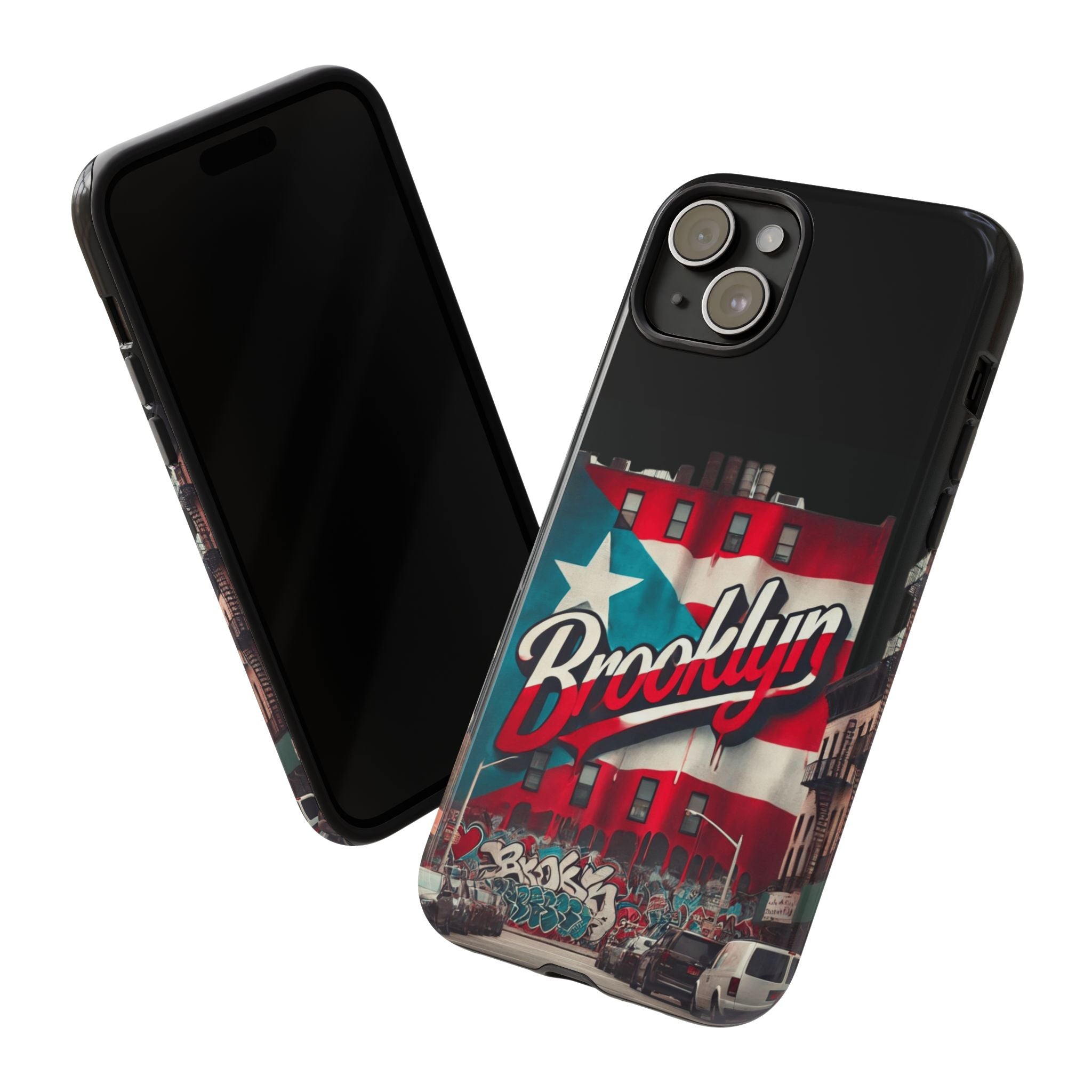 Brooklyn Street Art Phone Case  Urban Graffiti Protective Cover