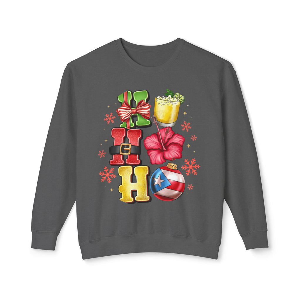 Puerto Rican culture gift Puerto Rico Aloha Holiday Crewneck Sweatshirt
