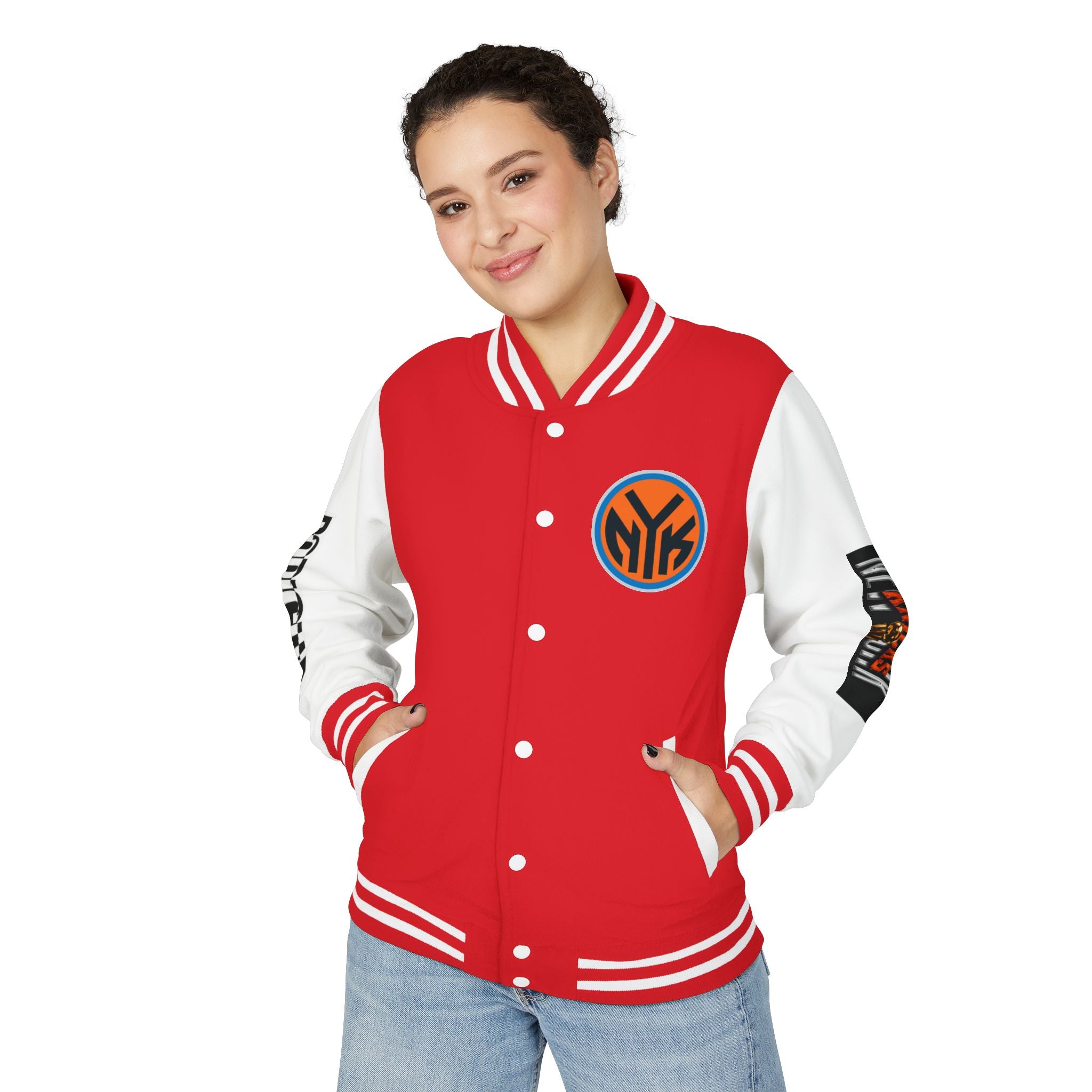 Basketball-Inspired Letterman Jacket — Men's Retro Varsity Sports Jacket Jose AlvarTribute Varsity Jacket