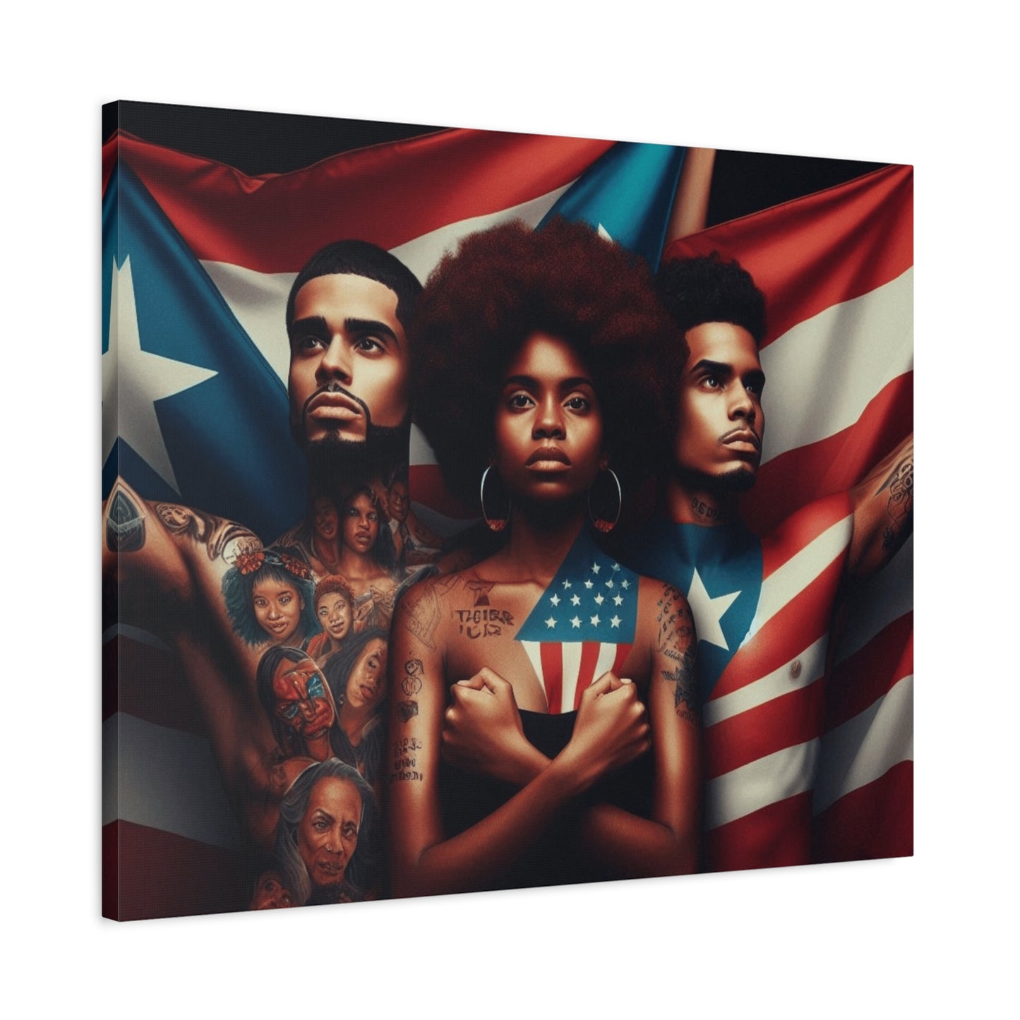 Rooted in Culture, Radiating Power Puerto Rican Wall Art, Unique Gift, Empowering Decor