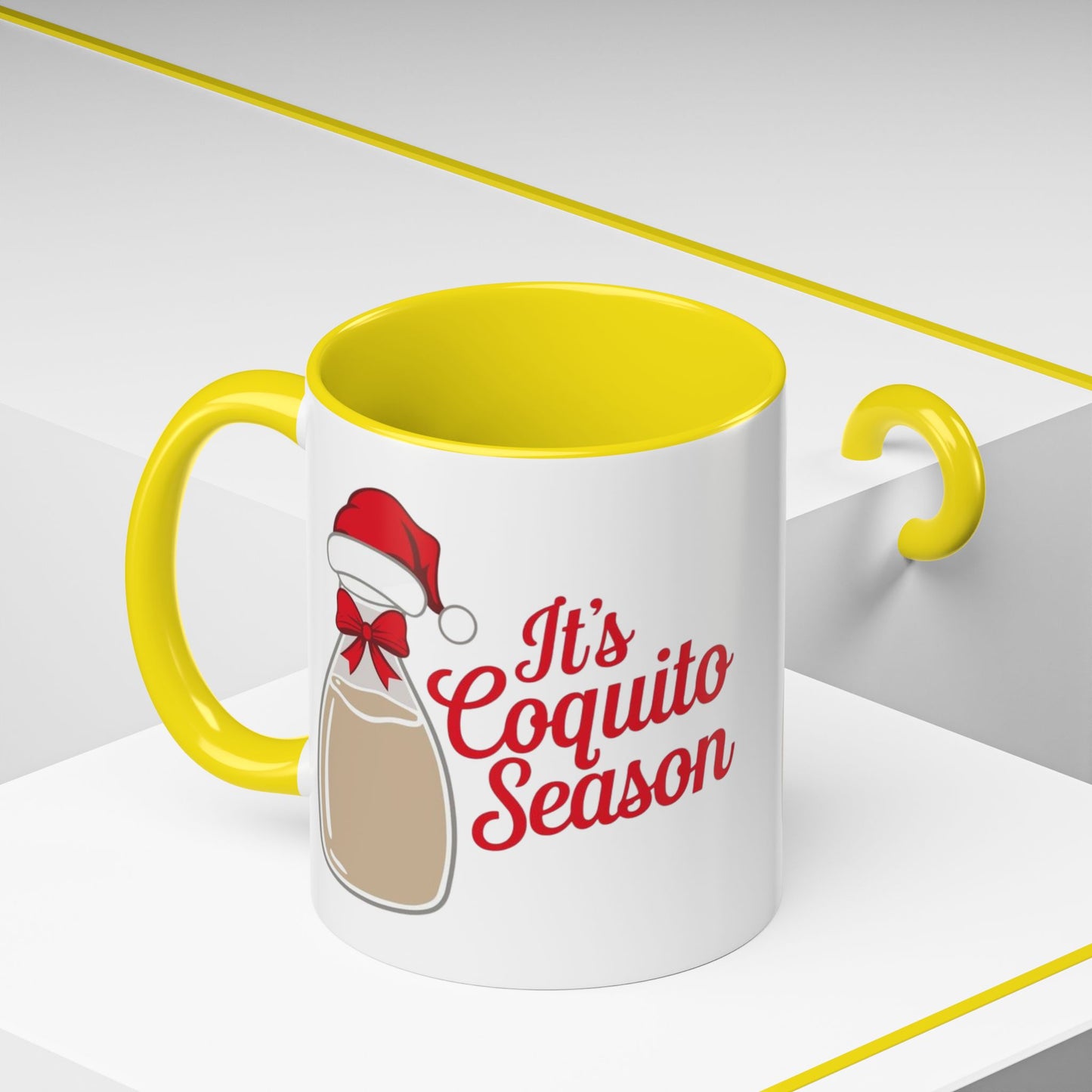Herencia de Puerto Rico Mug Coquito Season Accent Mug Festive Holiday Coffee Cup