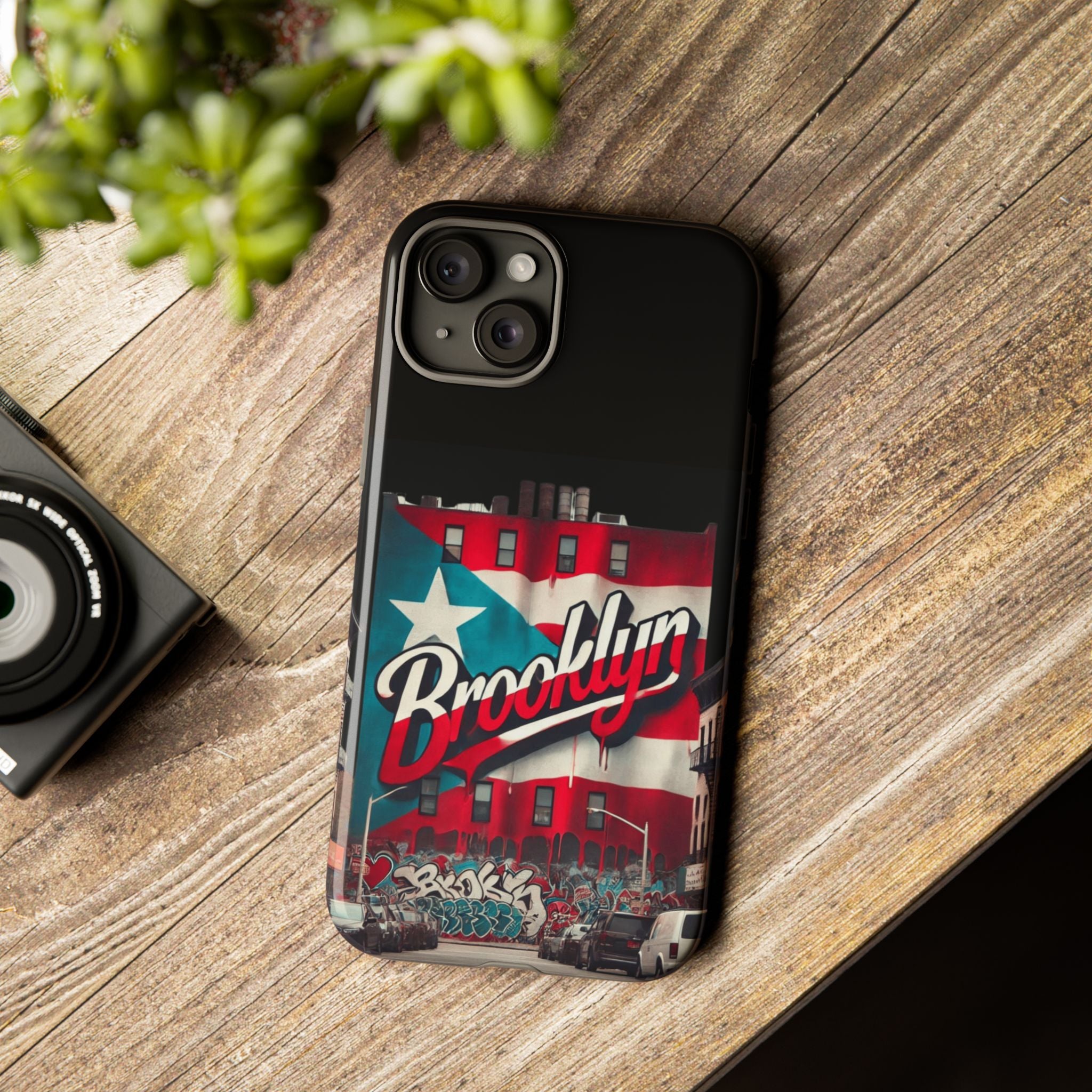 Brooklyn Street Art Phone Case  Urban Graffiti Protective Cover