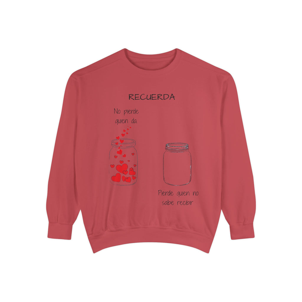 Recuerda: No Pierdas La Esperanza Jar of Hearts Sweatshirt