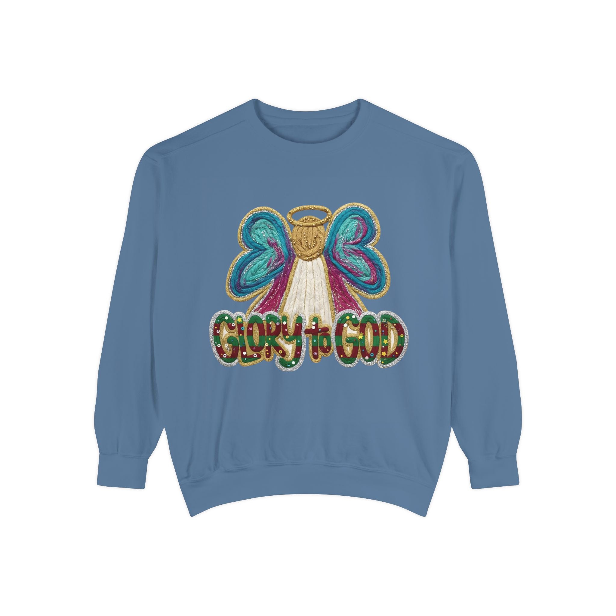 Glory to God Angel Sweatshirt Christmas Holiday Collection  Festive T-Shirt & Sweater