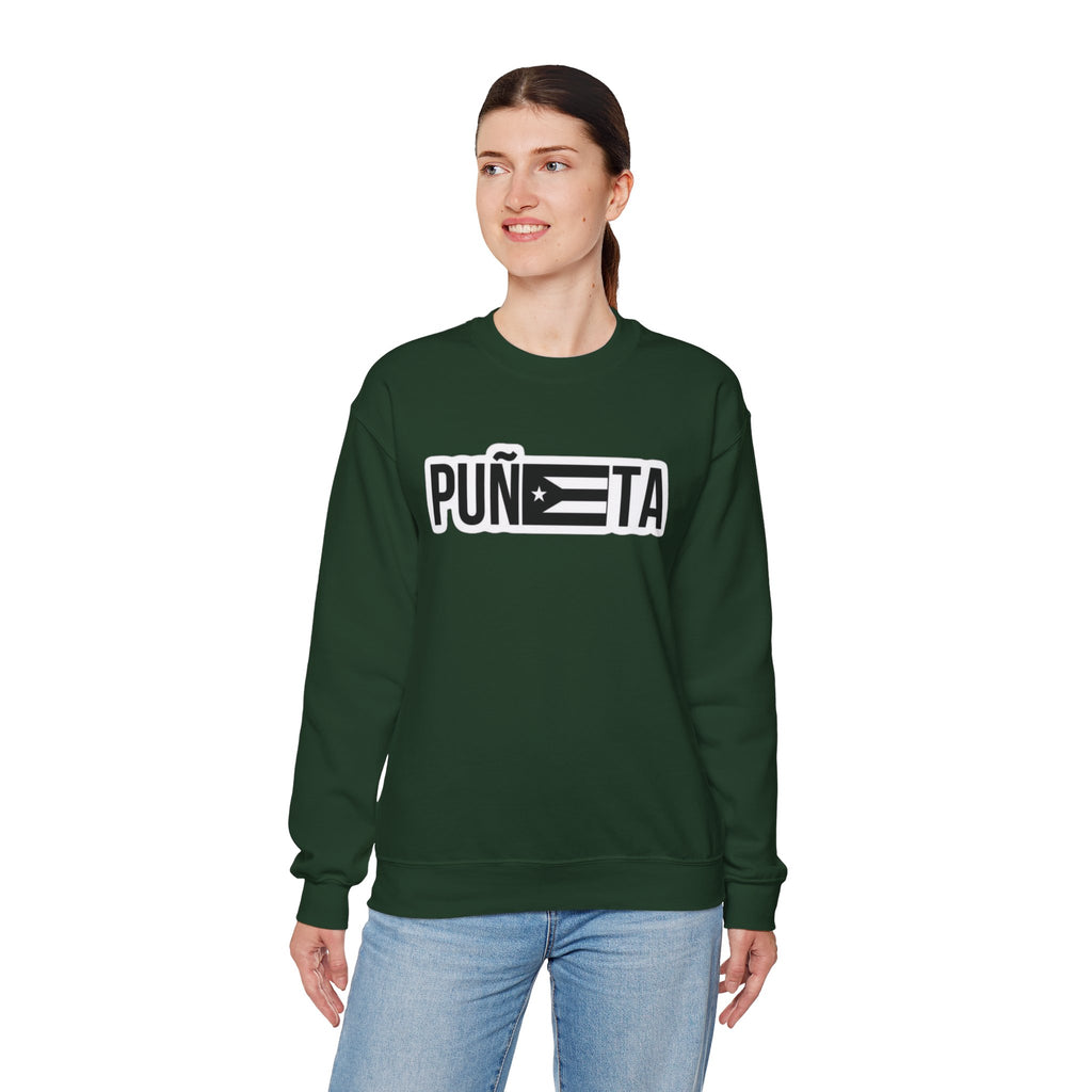 Puñeta Sweatshirt  Puerto Rican Flag Graphic Crewneck