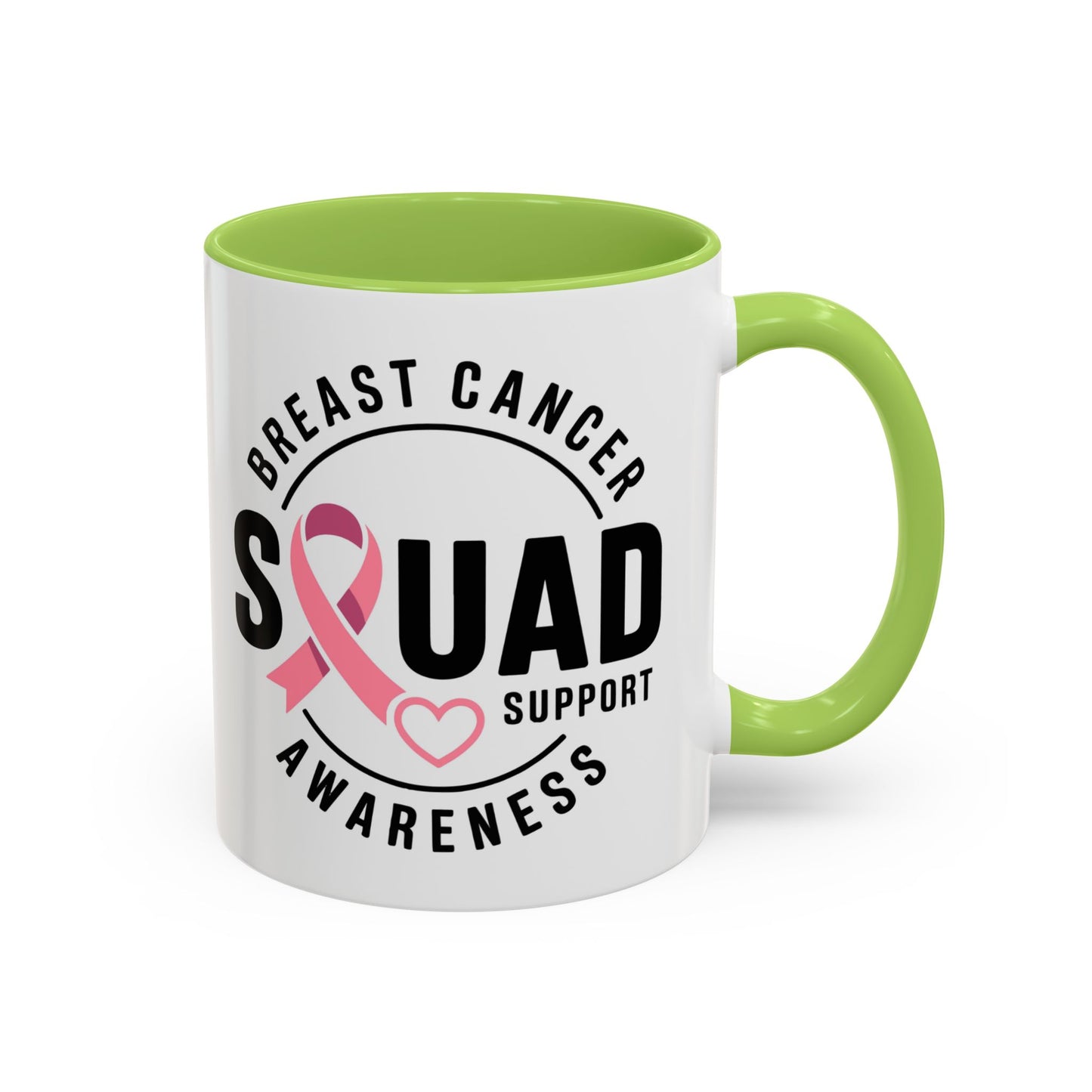 Breast Cancer Awareness Coffee Mug - Support Your Squad