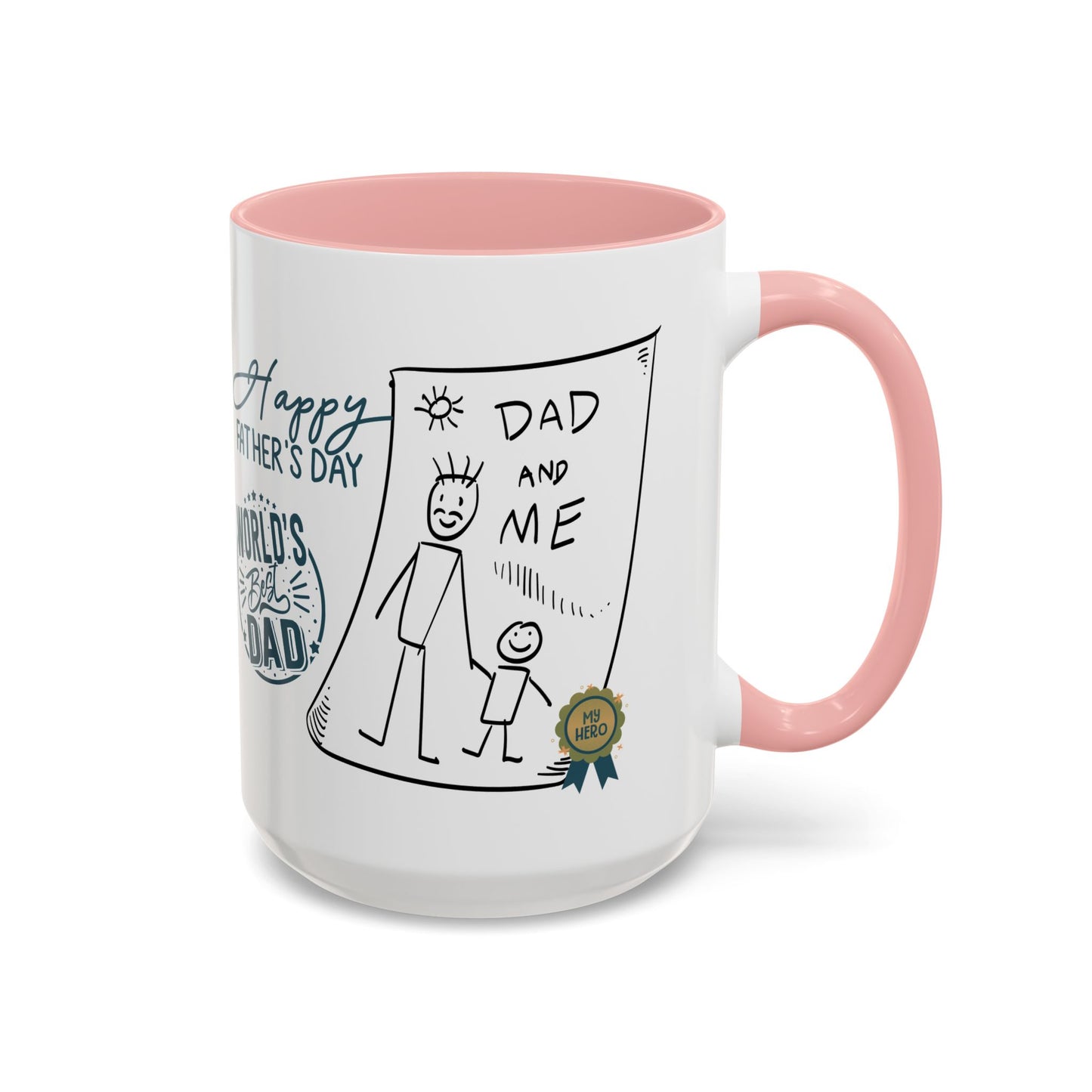 Best Dad Mug Masculine Design Mug Sentimental Fathers Gift Accent Coffee Mug (11, 15oz)