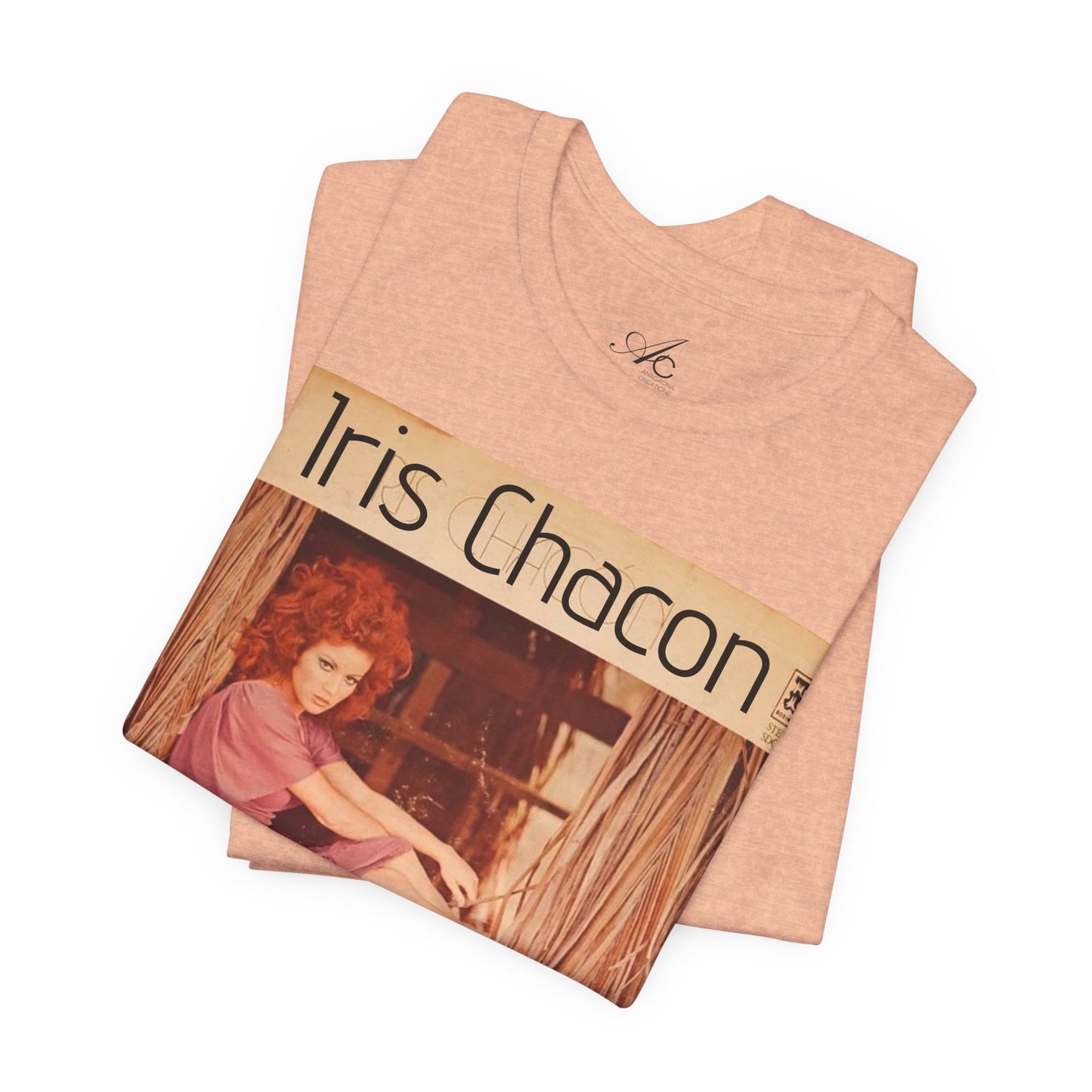 Retro Iris Chacon Unisex Tee, Vintage Music Shirt, Bohemian T-Shirt, Gift for Her, 90s Style Top