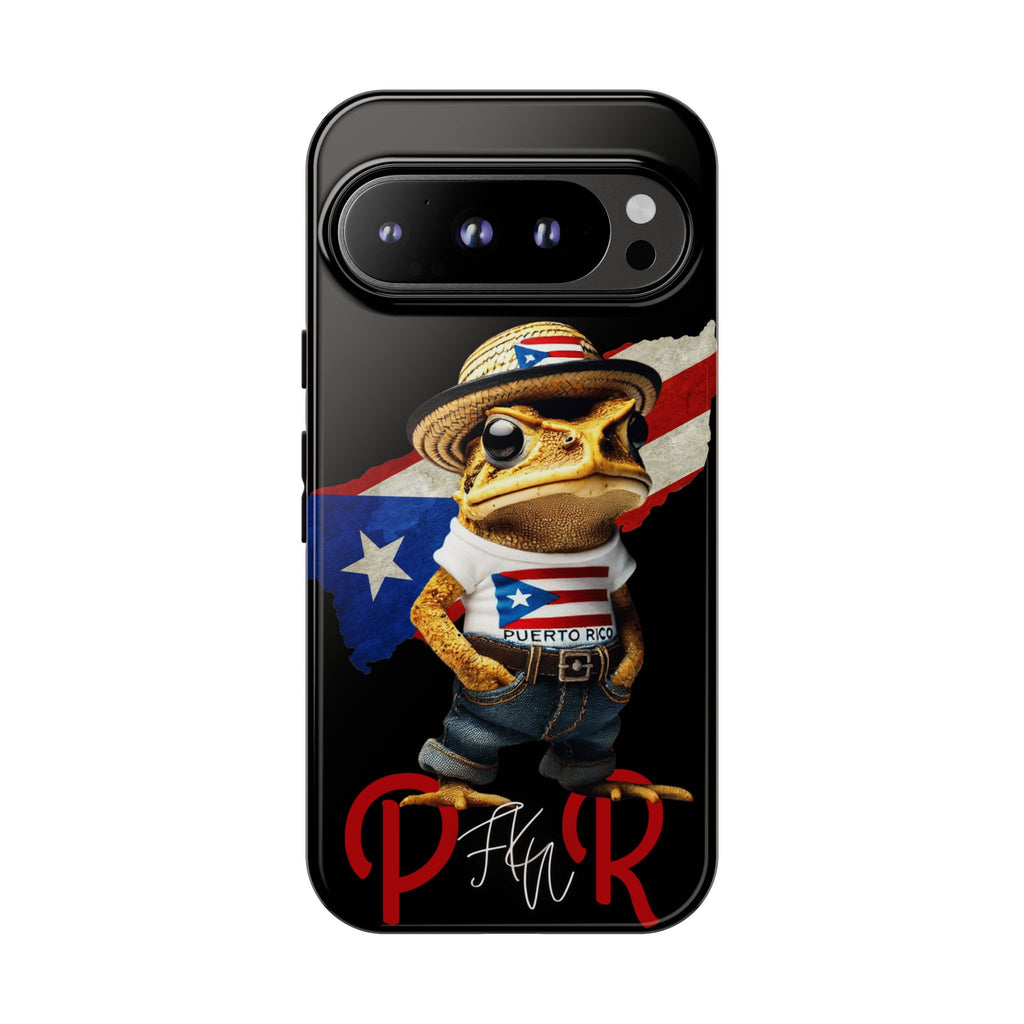 Puerto Rican Frog Tough Phone Case  Puerto Rico Flag Patriotic Protective Case