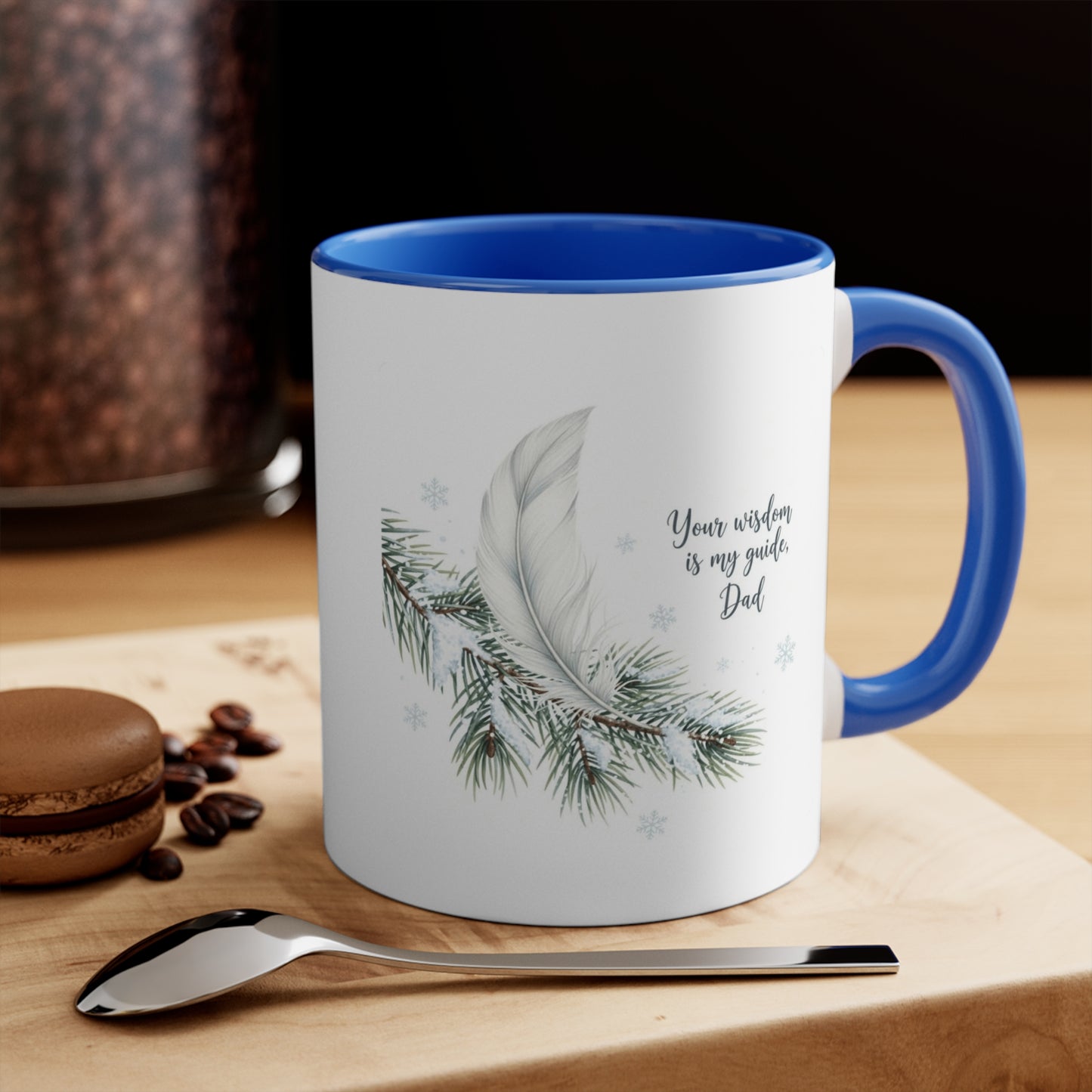 Holiday Mugs Christmas Gift Ideas Hot Cocoa & Coffee Cup Designs Inspirational Father's Day Mug with Feather Design