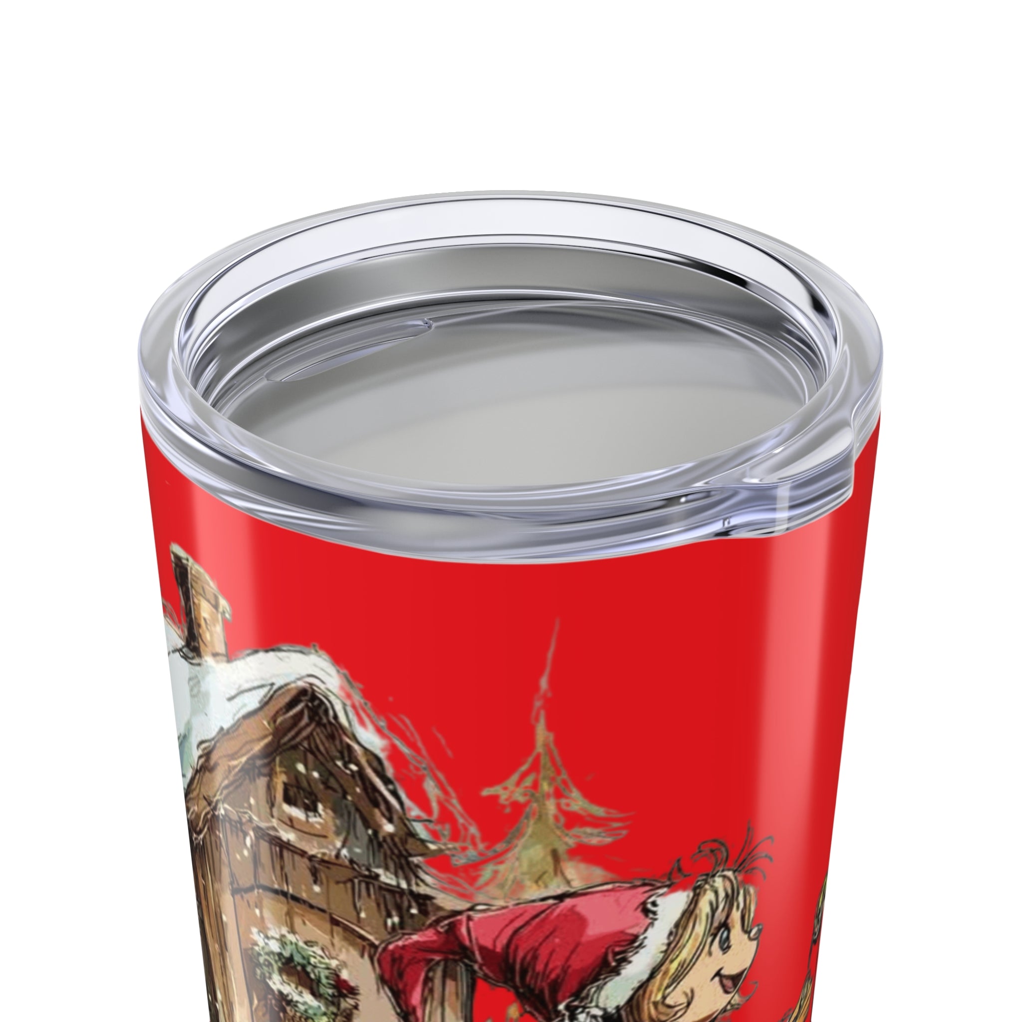 Grinch Christmas Tumbler 20oz – Vintage Cindy Lou Who Holiday Travel Mug Christmas Mugs Collection
