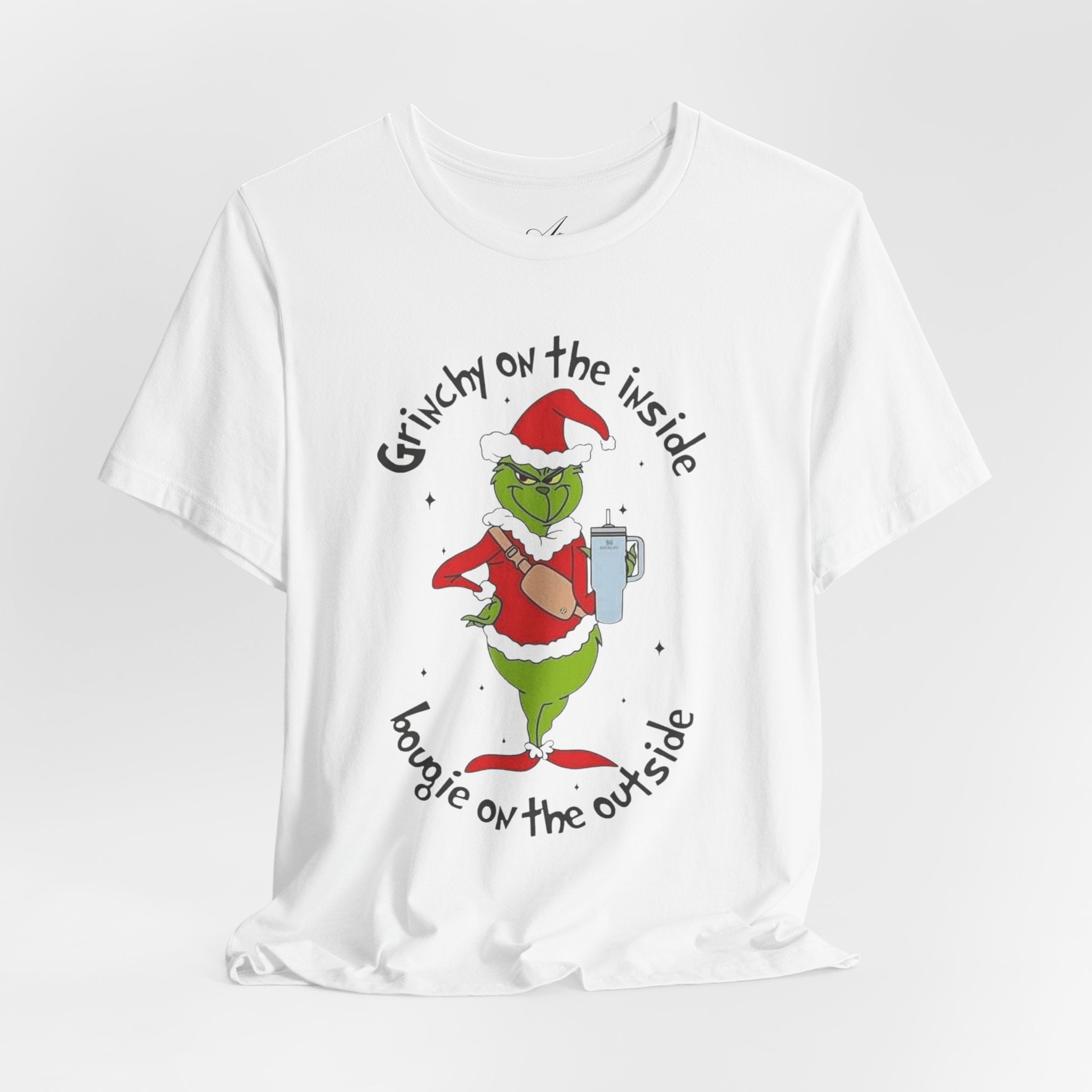 Grinch-Inspired Holiday Tee: 'Grinchy on the Inside, Boogie on the Outside'