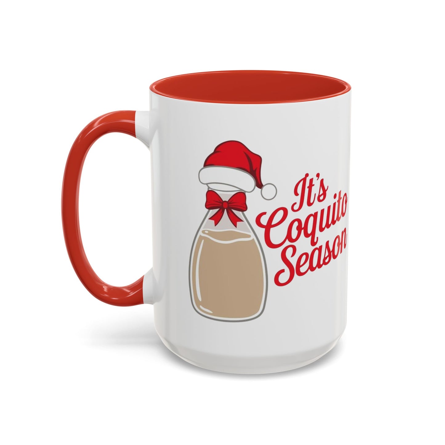 Herencia de Puerto Rico Mug Coquito Season Accent Mug Festive Holiday Coffee Cup