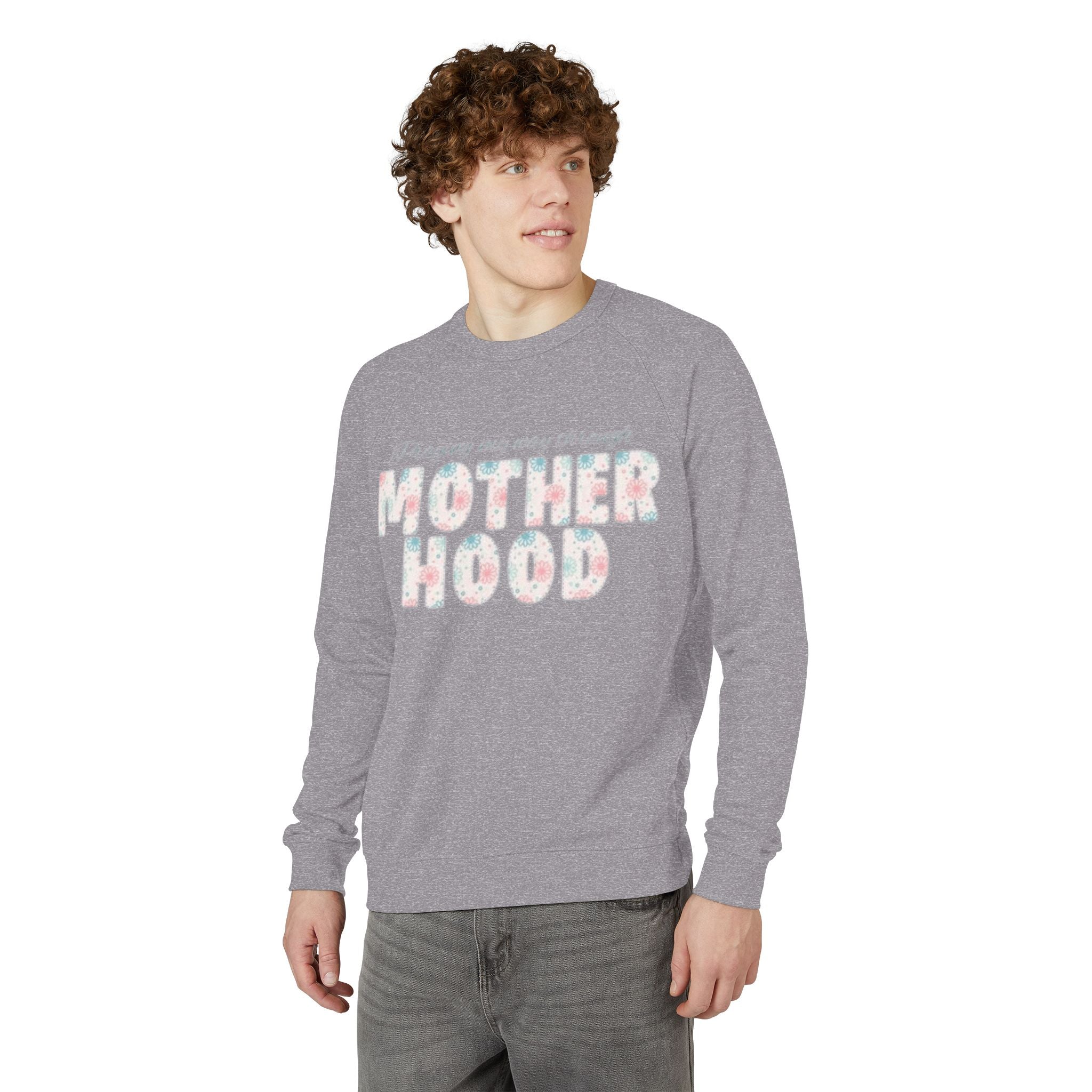 Motherhood Crewneck Sweatshirt  'Blessed with the Chaos' Raglan Pullover for Moms