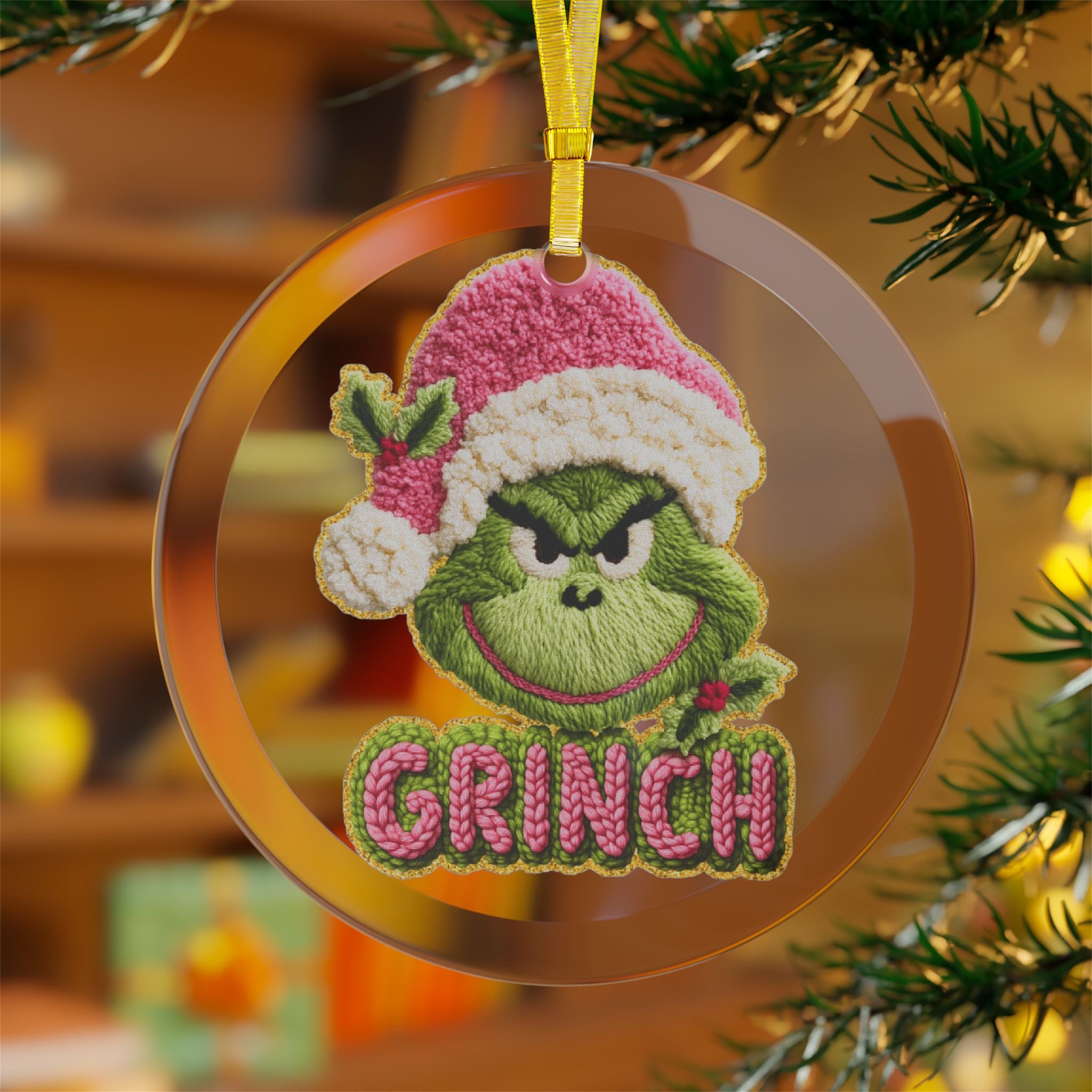 Glass Ornaments Holiday Tree Decoration Handcrafted Glass Ball Christmas Keepsake