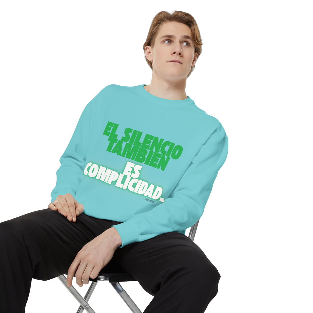 Sweatshirt  "El silencio también es complicidad" Spanish Protest Crewneck