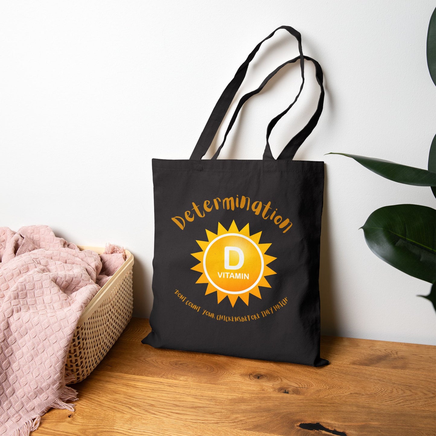 Sunshine Inspired Cotton Canvas Tote Bag - Motivational, Sustainable, Eco-Friendly, Summer Accessory, Gift for Her