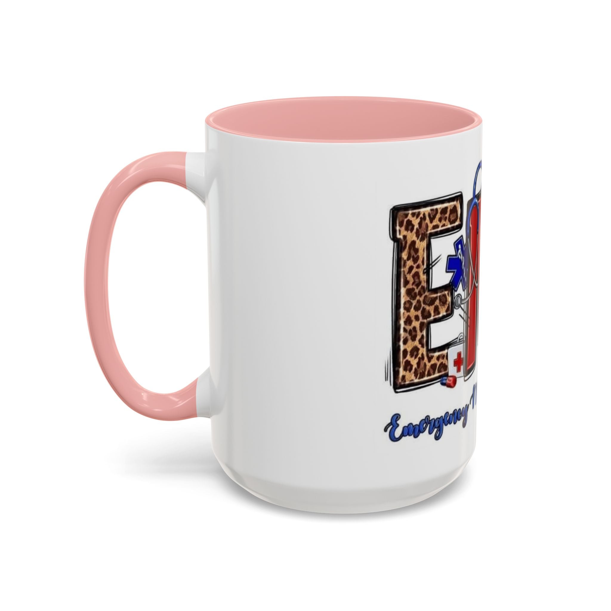 EMT Coffee Mug — Emergency Medical Technician Ambulance Stethoscope Design (11/15oz) Medical Christmas Mug