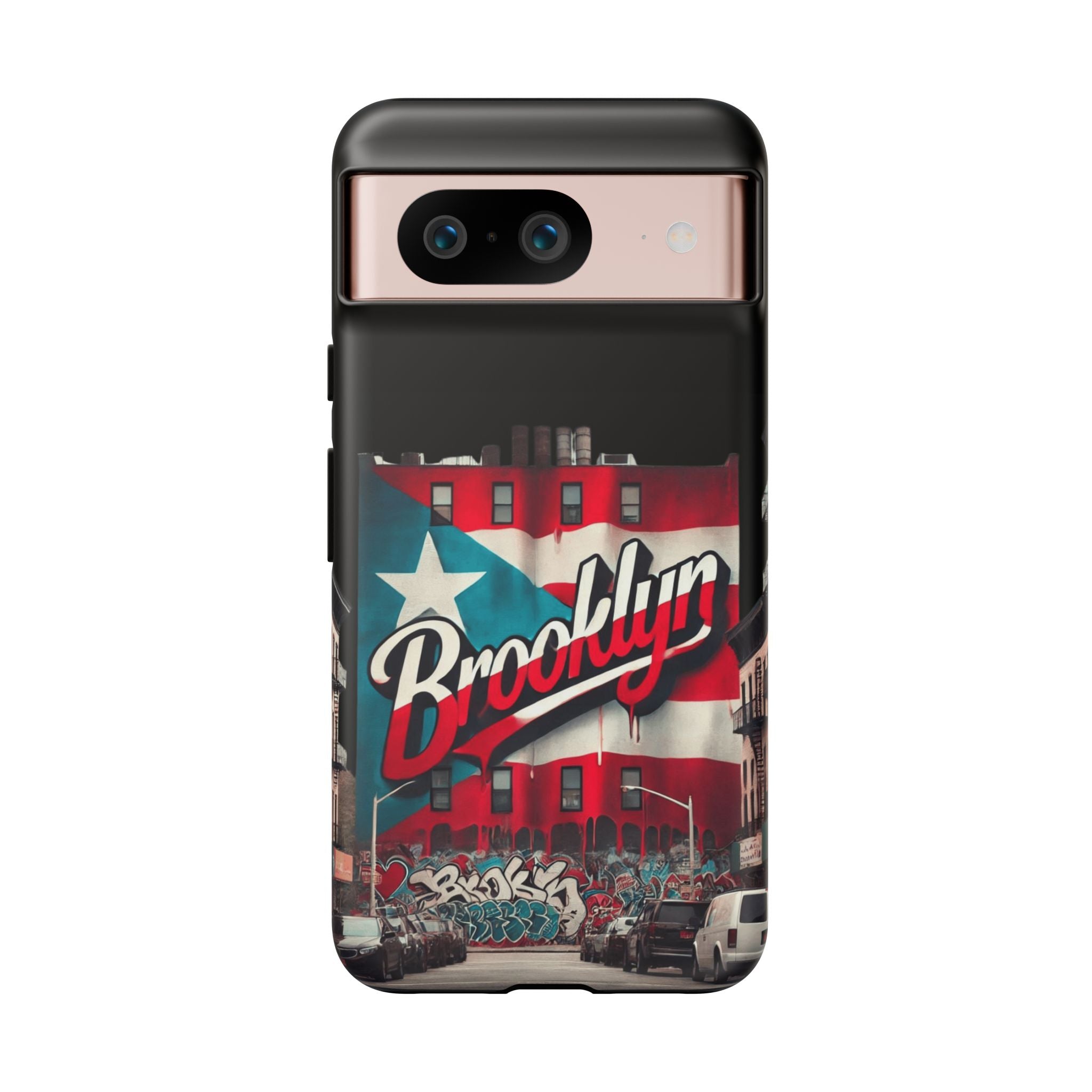 Brooklyn Street Art Phone Case  Urban Graffiti Protective Cover