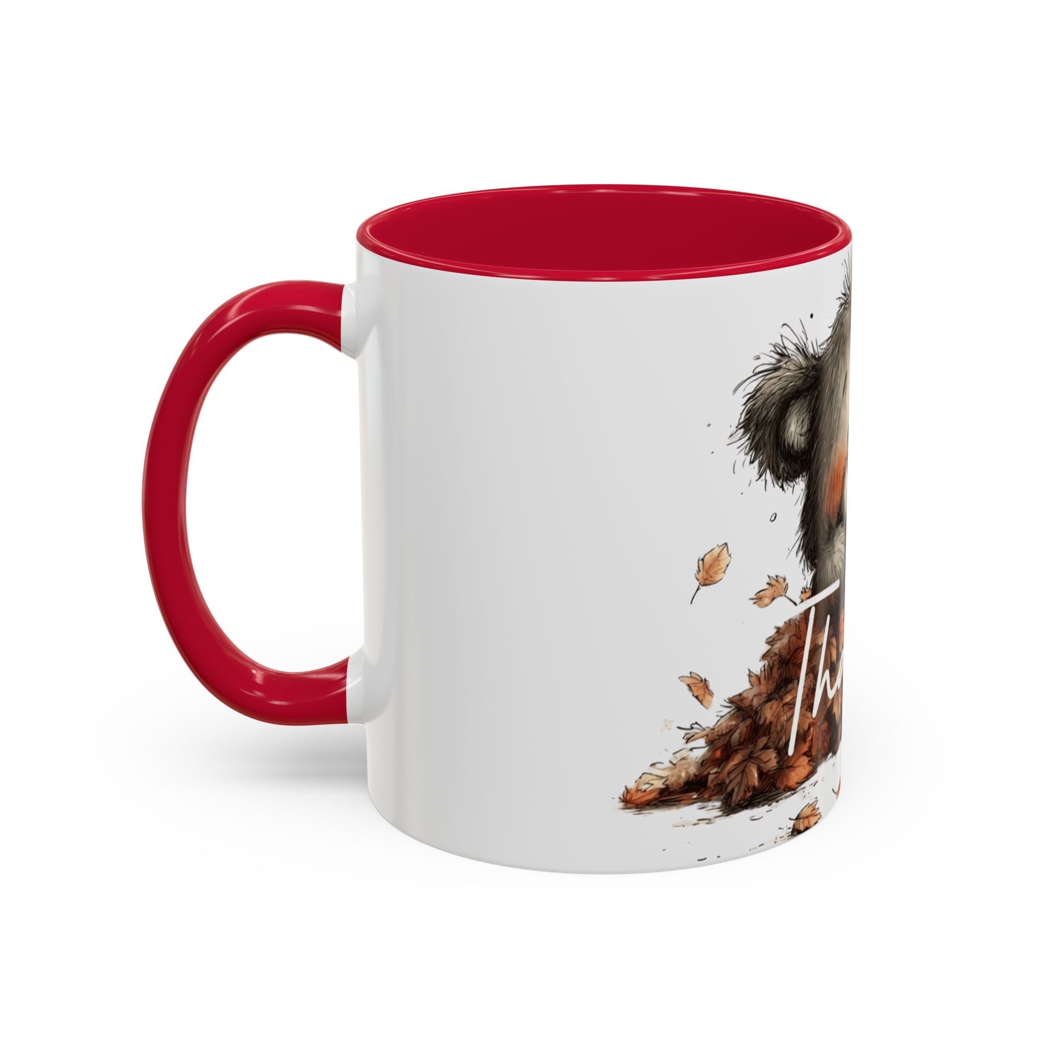 Thankful Bear Autumn Mug — Cute Fall Coffee Cup (11oz, 15oz)