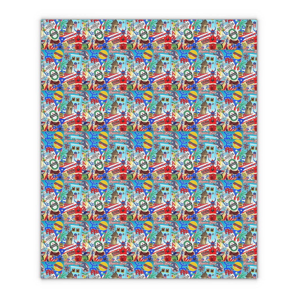 Puerto Rico Wrapping Paper – Cultural Gift Wrap | Boricua Heritage Design | Holiday & Celebration Gift Packaging
