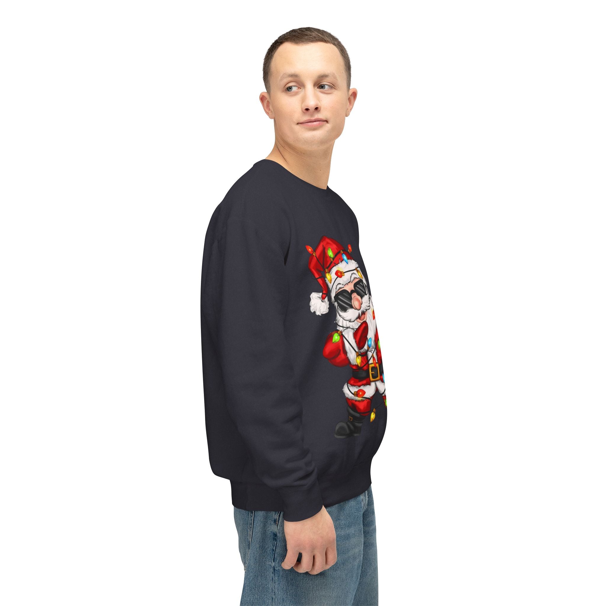 Funny Christmas tee Dabbing Santa Crewneck Sweatshirt  Funny Christmas Holiday Pullover
