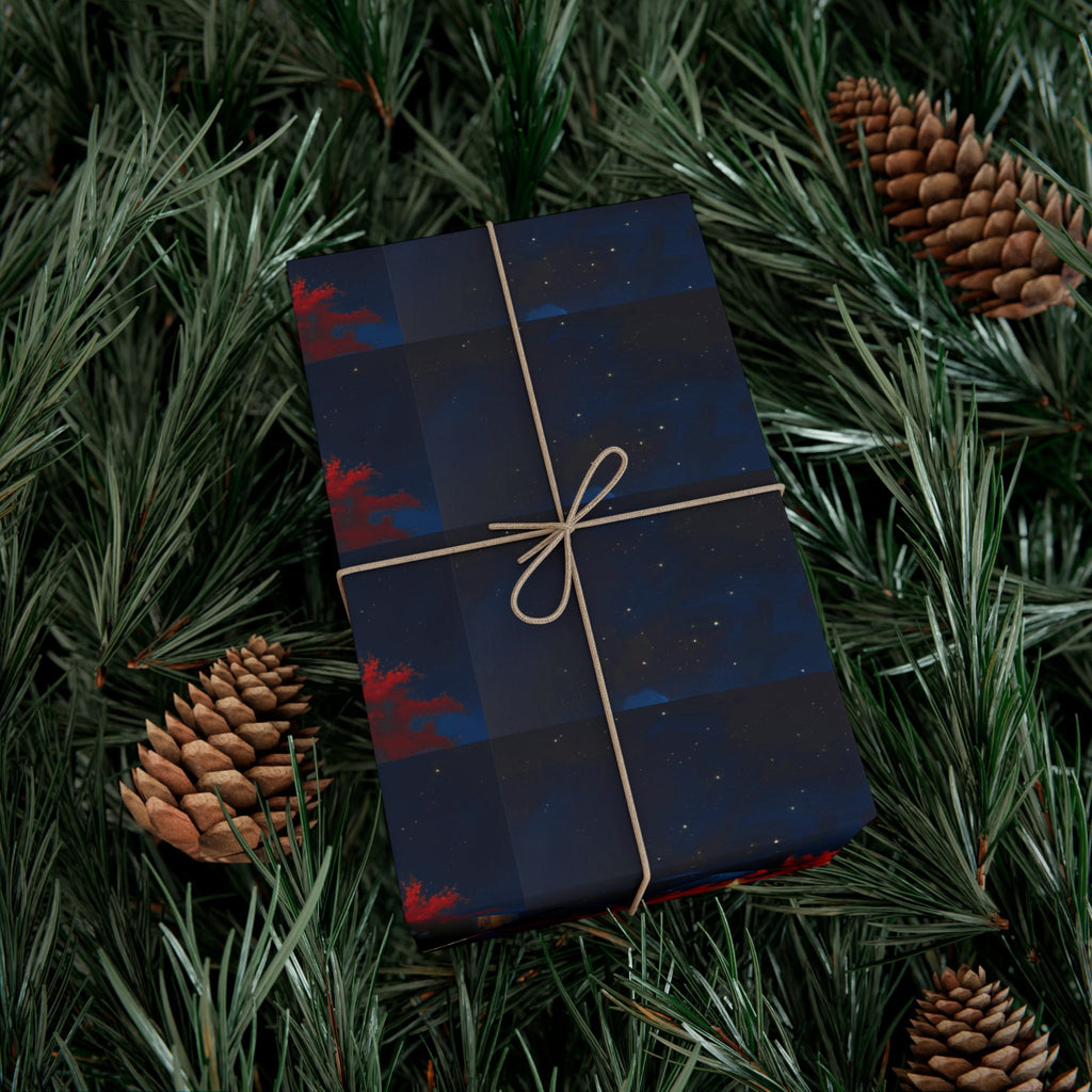 Christmas Star Gift Wrap Paper Puerto Rico Wrapping Paper Cultural Gift Wrap | Boricua Heritage Design | Holiday & Celebration Gift Packaging