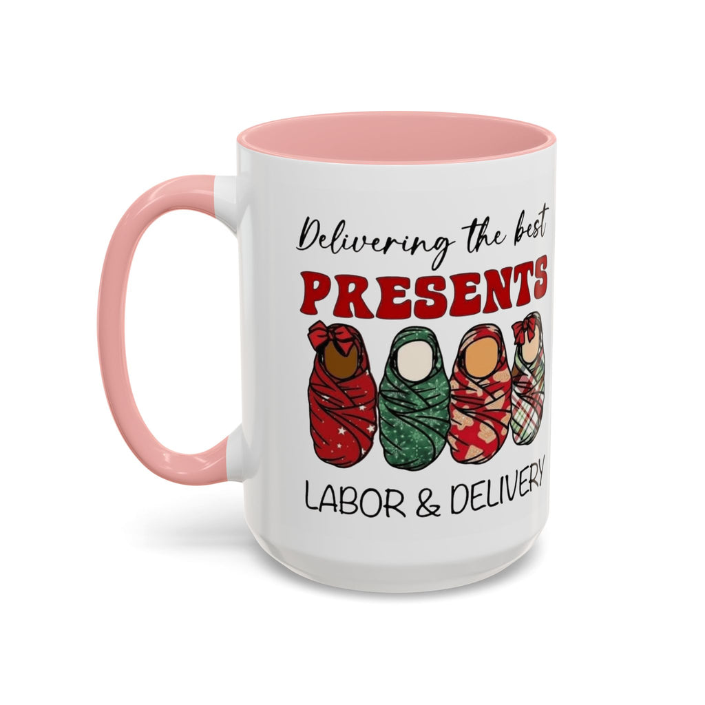 Christmas Presents Delivery Coffee Mug — "Delivering the Best Presents" Accent Mug Medical Christmas Mug,