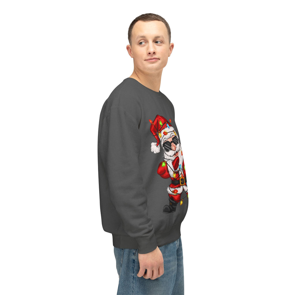 Funny Christmas tee Dabbing Santa Crewneck Sweatshirt  Funny Christmas Holiday Pullover