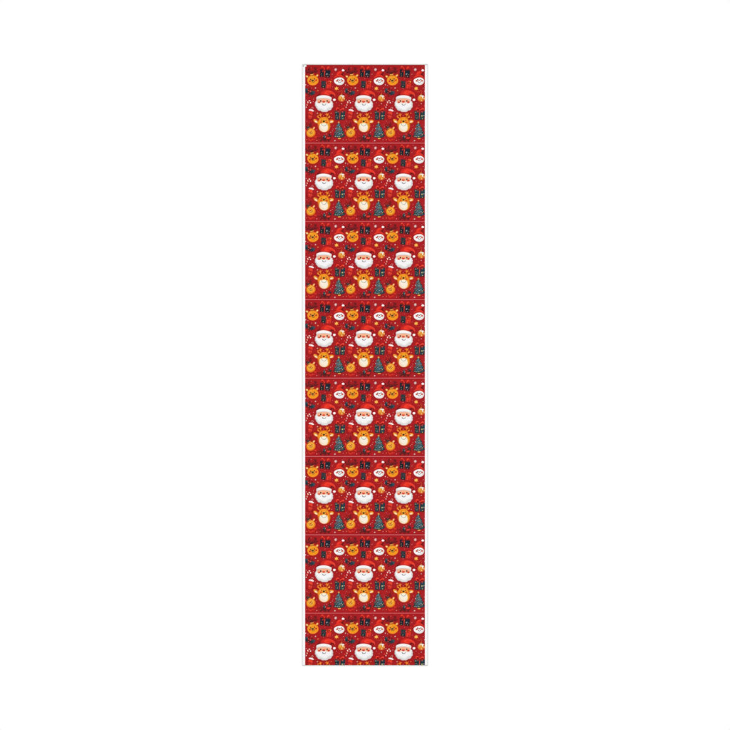 Christmas Wrapping Paper - Santa, Snowman & Reindeer Holiday Gift Wrap Festive Wrapping Paper