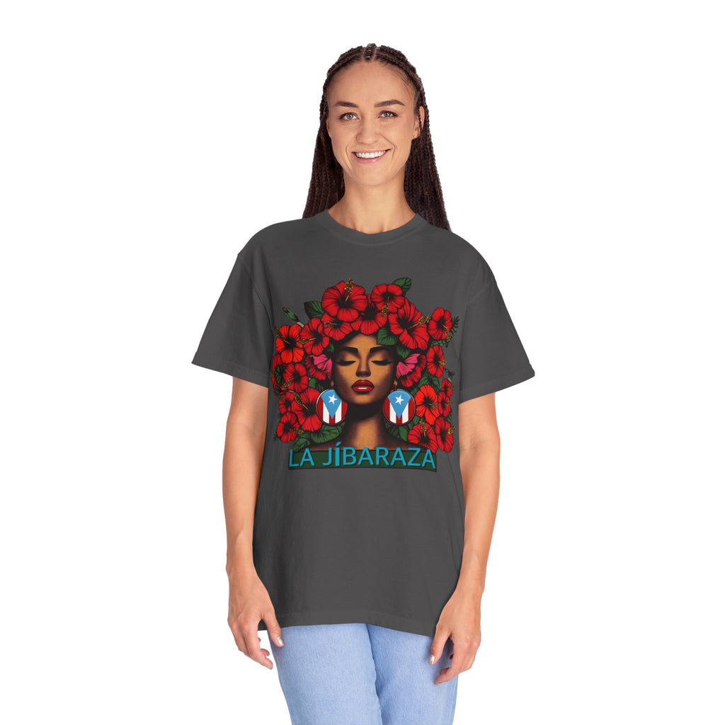 Puerto Rico Navidades T-Shirt — "La Jíbaraza" Floral Puerto Rican Pride Tee