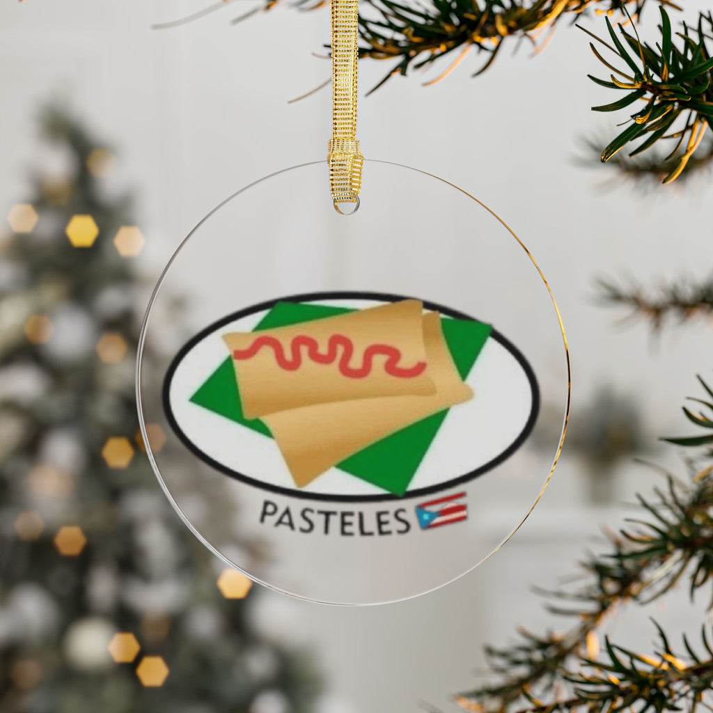 Pasteles Acrylic Ornament  Puerto Rican Food Holiday Ornament