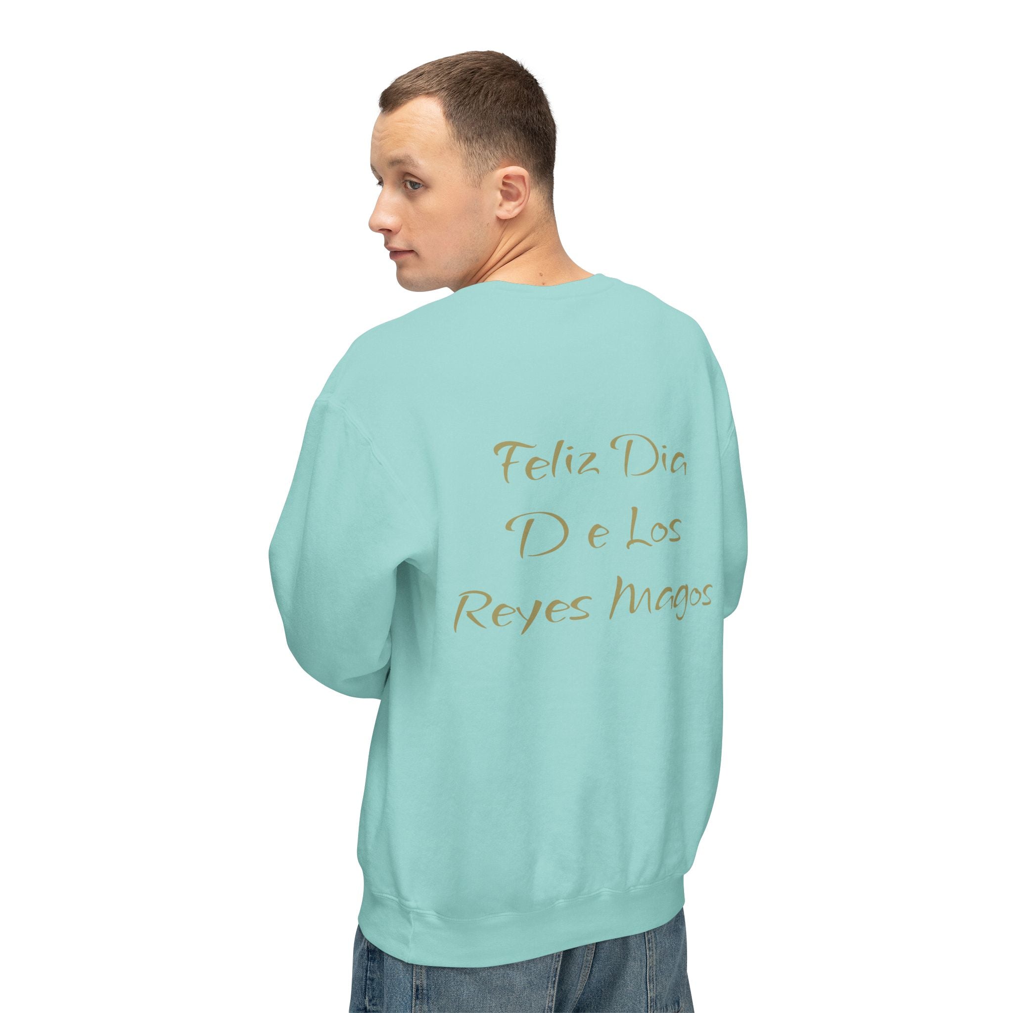 Three Kings Sweatshirt  'Feliz Día De Los Reyes Magos' Holiday Crewneck Christmas T-shirts and sweaters