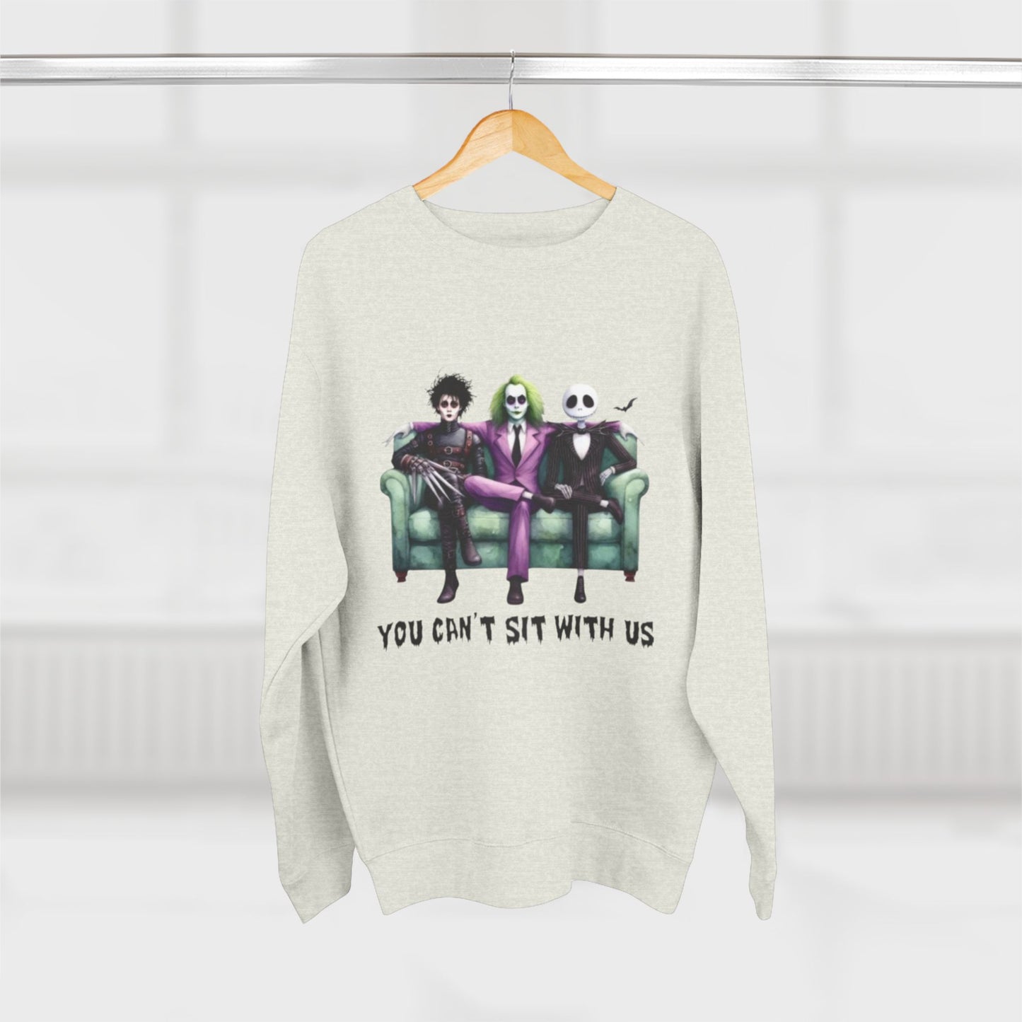 Horror Lover Sweetshirt Unisex Crewneck Sweatshirt - 'You Can't Sit With Us' Halloween Vibe, Cozy Gift for Fans, Fun Casual Wear, Perfect for Fall, Spooky [...]